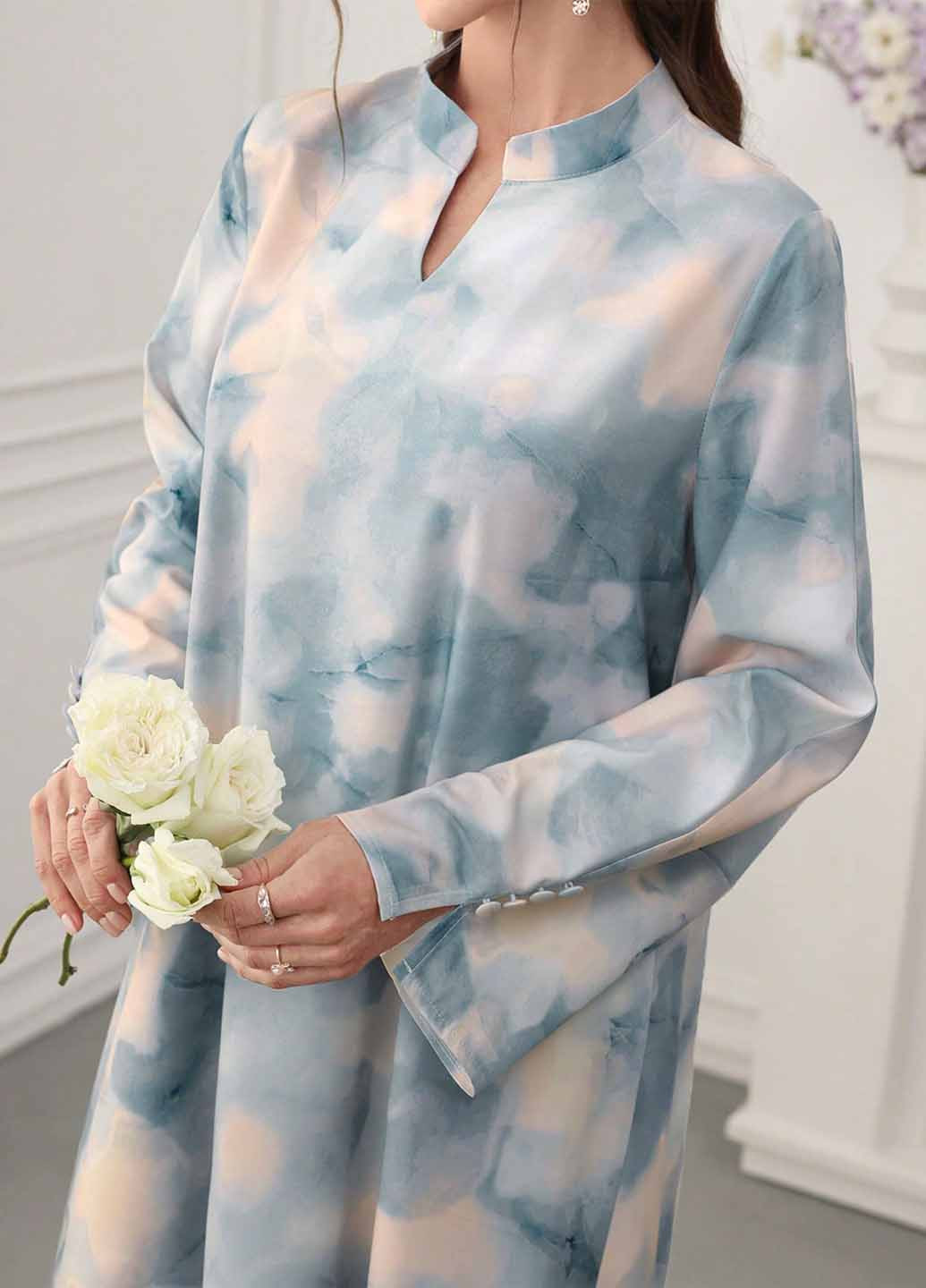 Комбінована вечірня, кежуал сукня а-силует SHEIN тай-дай