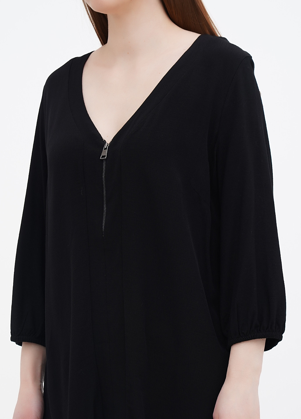Черная демисезонная блуза Fiorella Rubino