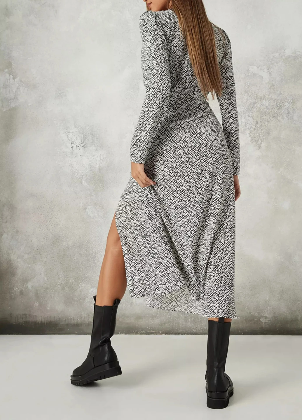 Білий кежуал плаття, сукня Missguided з абстрактним візерунком