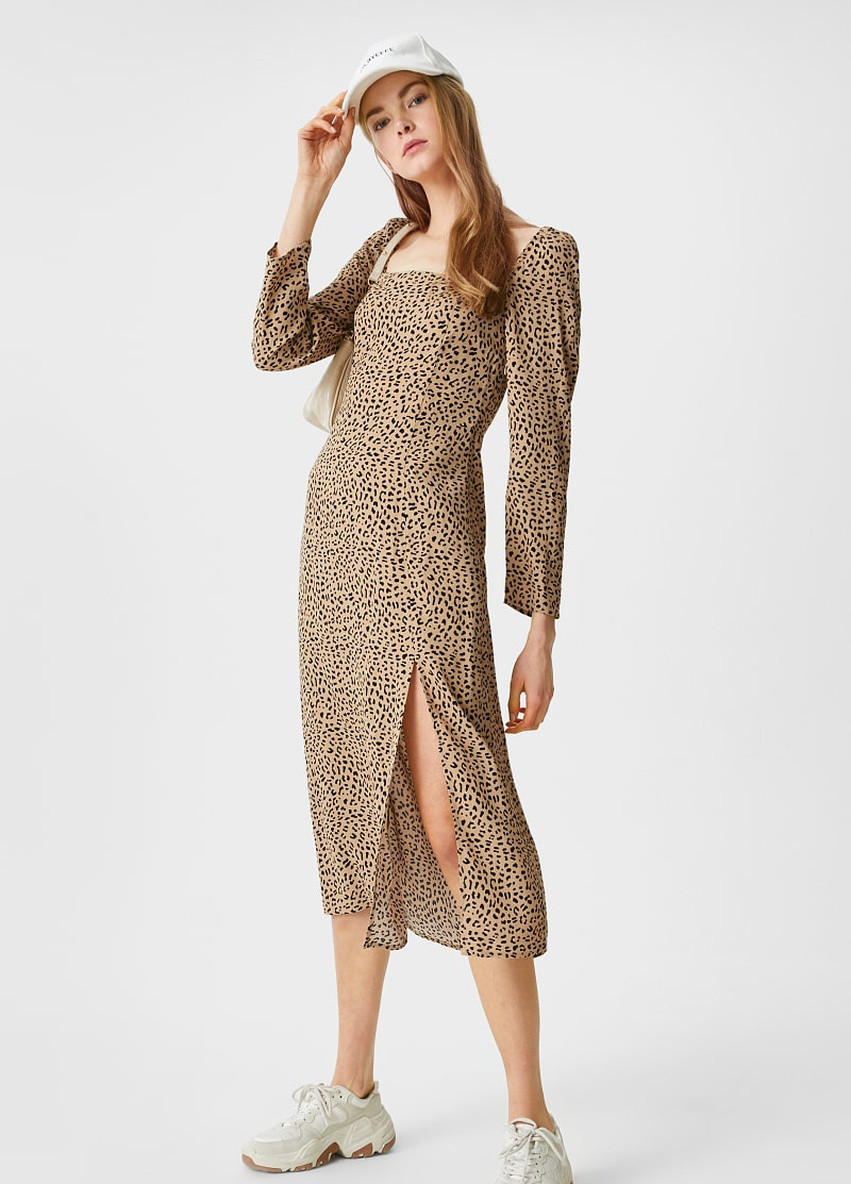 Пісочна кежуал сукня C&A леопардовий