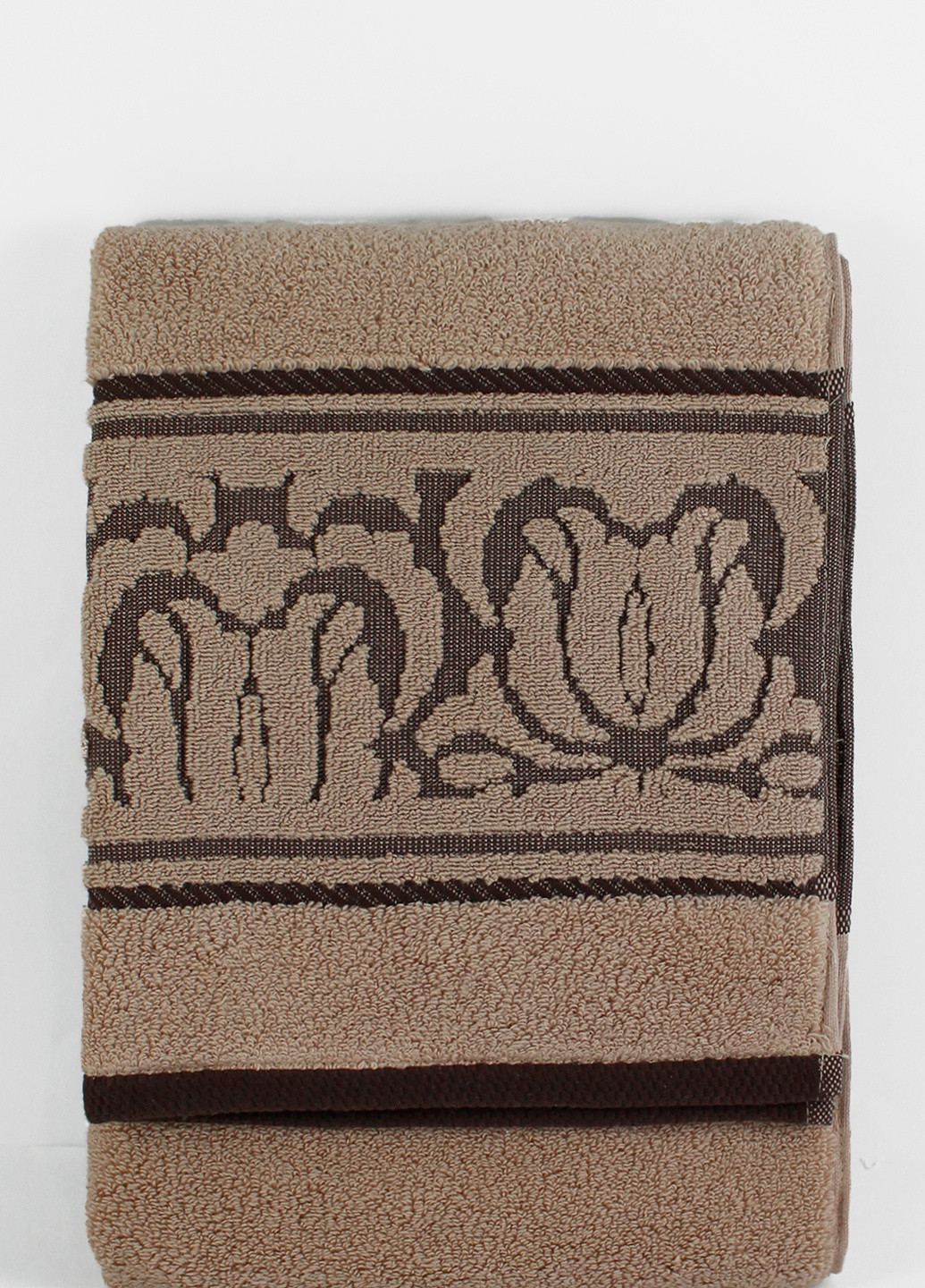 Bulgaria-Tex полотенце махровое bella, microcotton, капучино, размер 80x160 cm светло-коричневый производство - Болгария