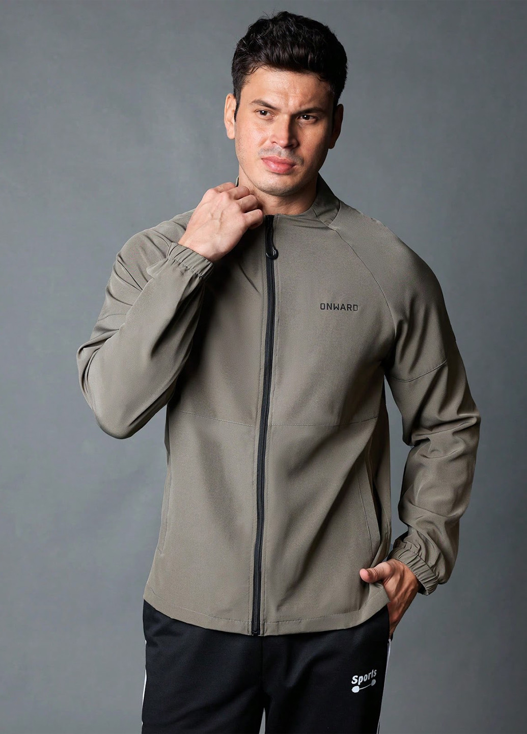 Сіра демісезонна куртка SHEIN