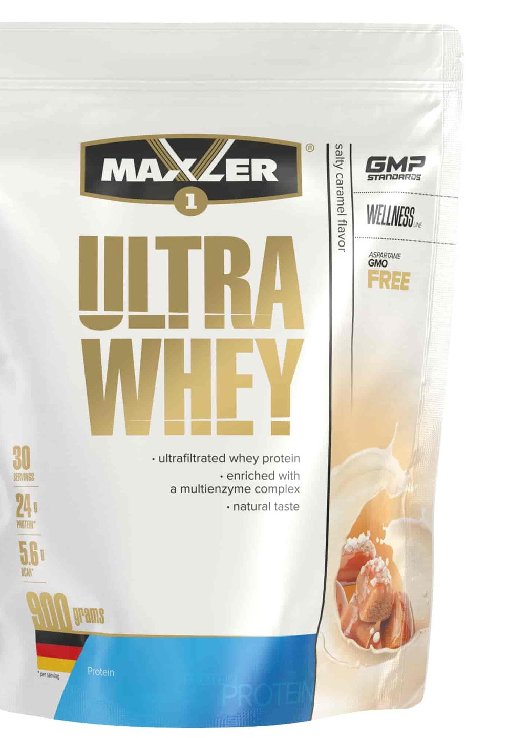 Протеин Ultra Whey 900 г соленая карамель Maxler (253184182)