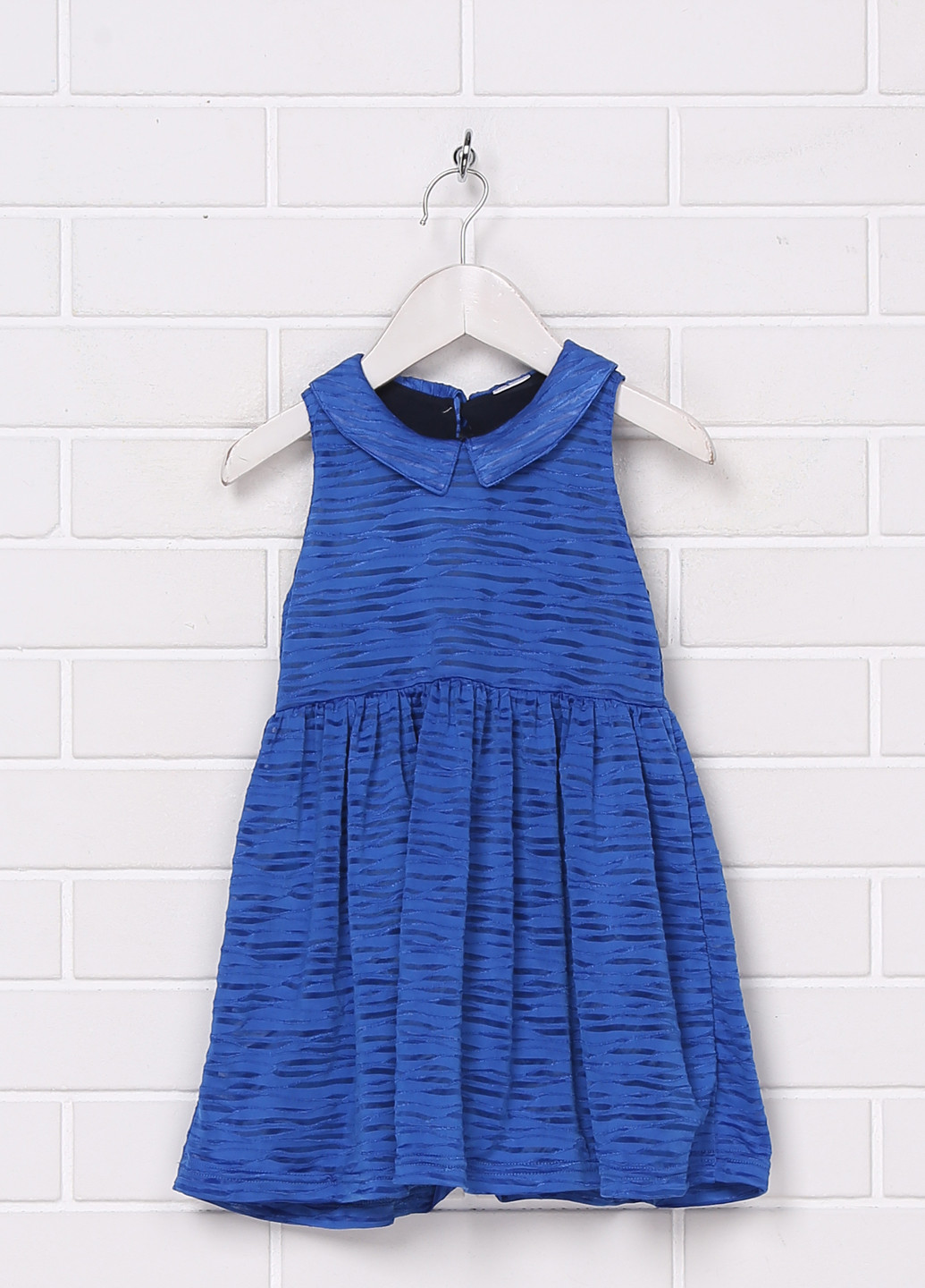 Синее кэжуал платье короткое H&M меланжевое
