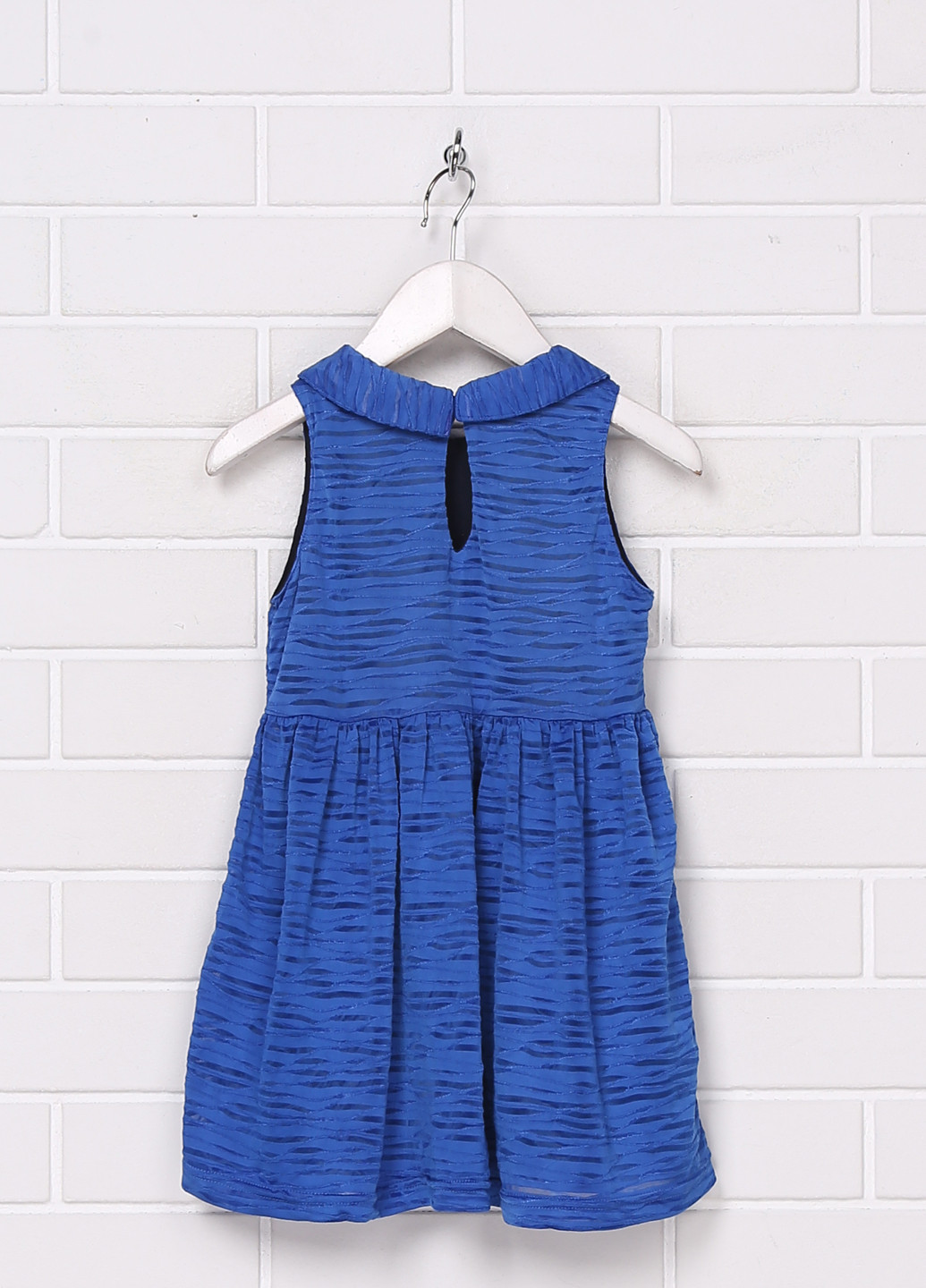 Синее кэжуал платье короткое H&M меланжевое