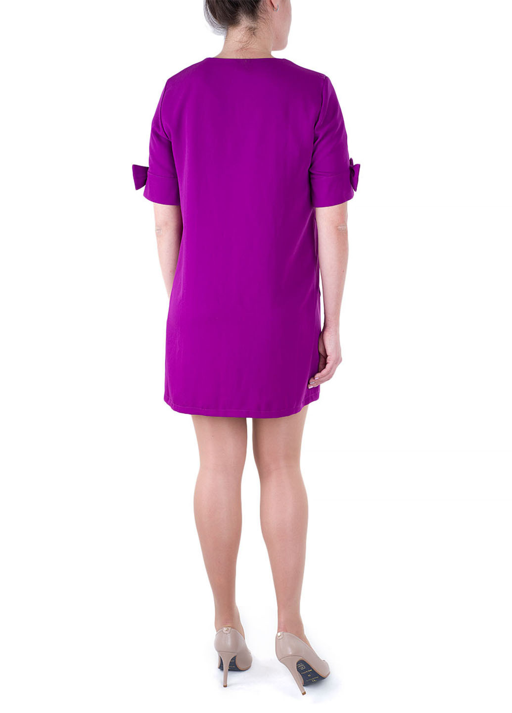 Фиолетовое кэжуал платье Miss Miss однотонное