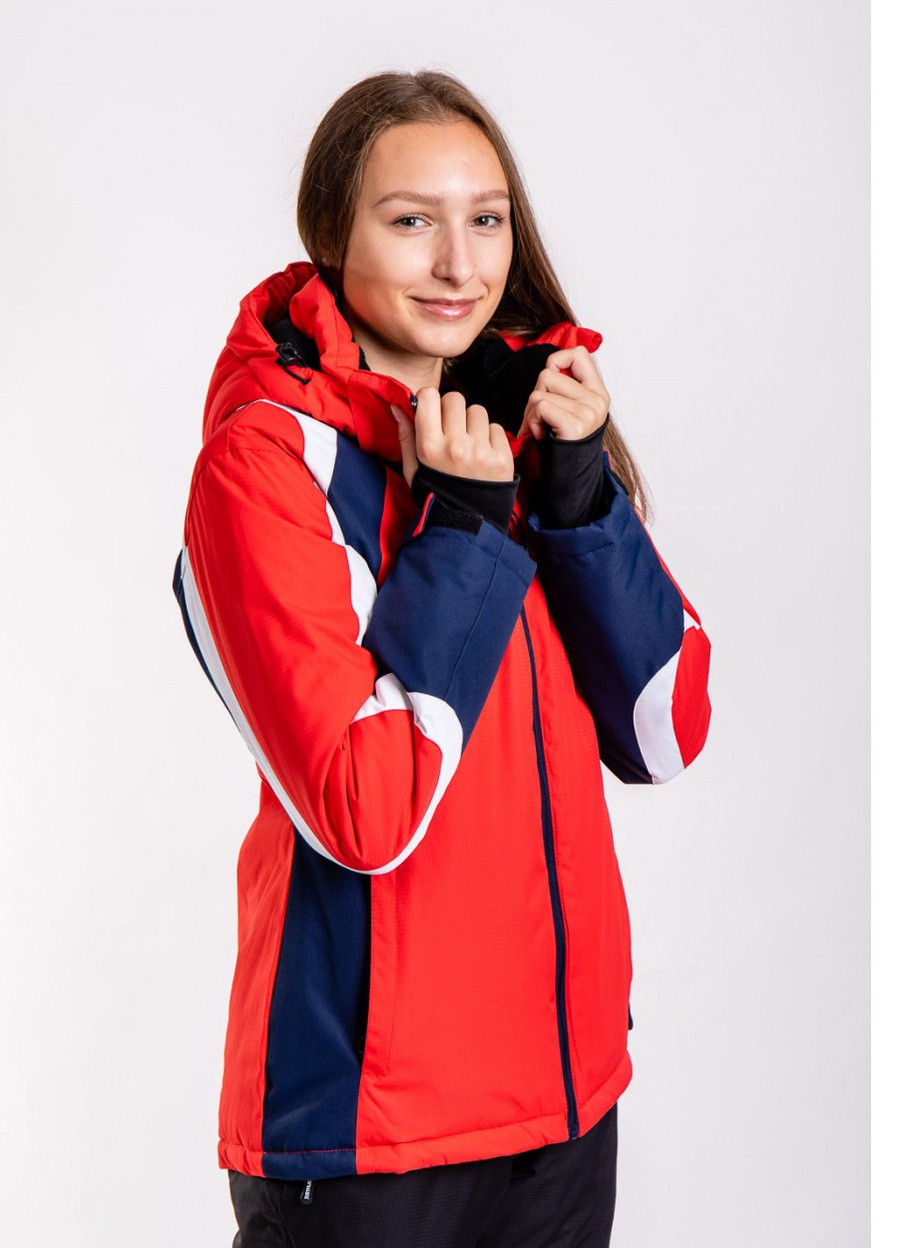 Куртка лыжная женская красный (B2374-red) Just Play (255616549)