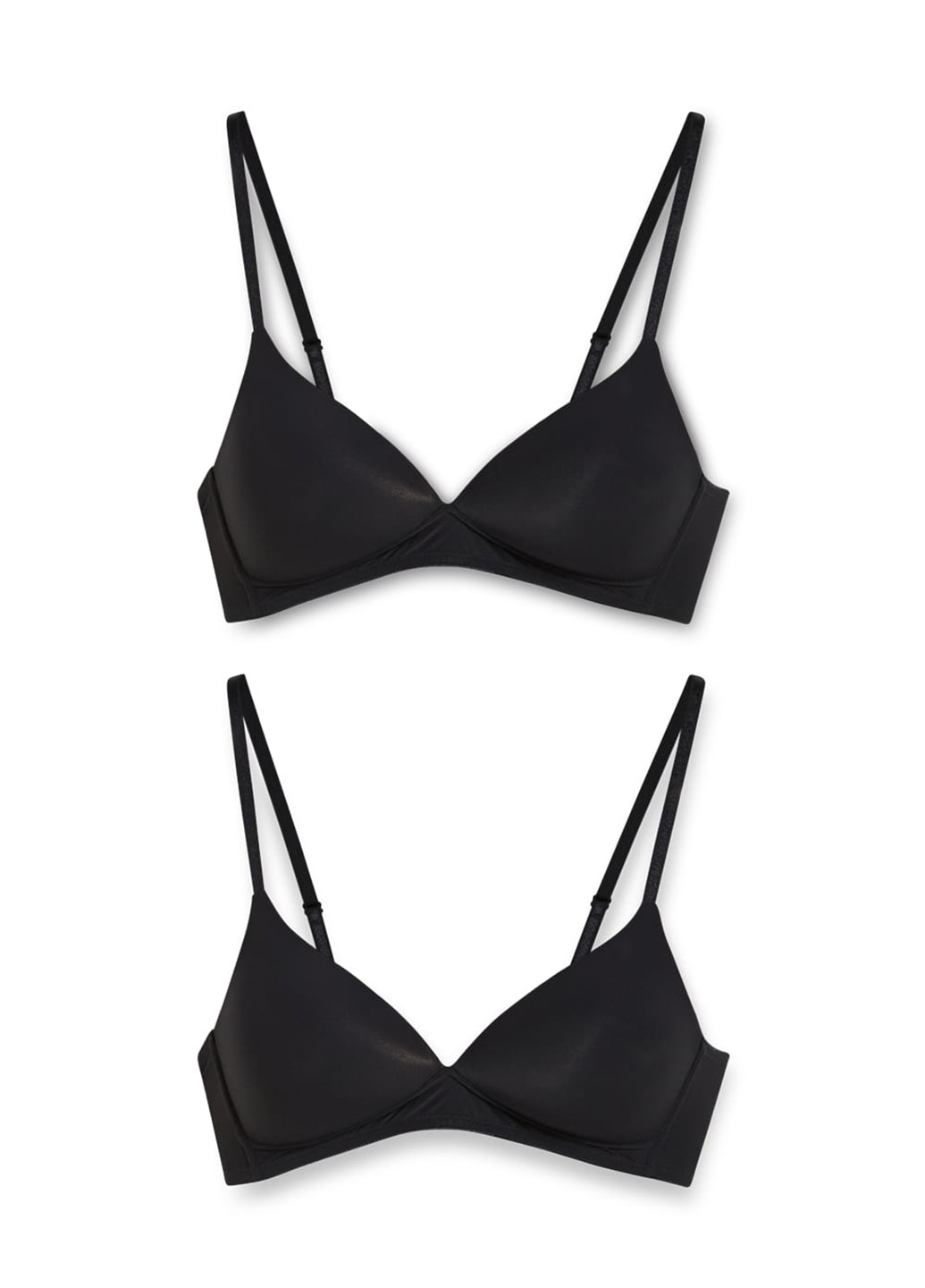 Чёрный бюстгальтер (2 шт.) C&A с косточками полиамид