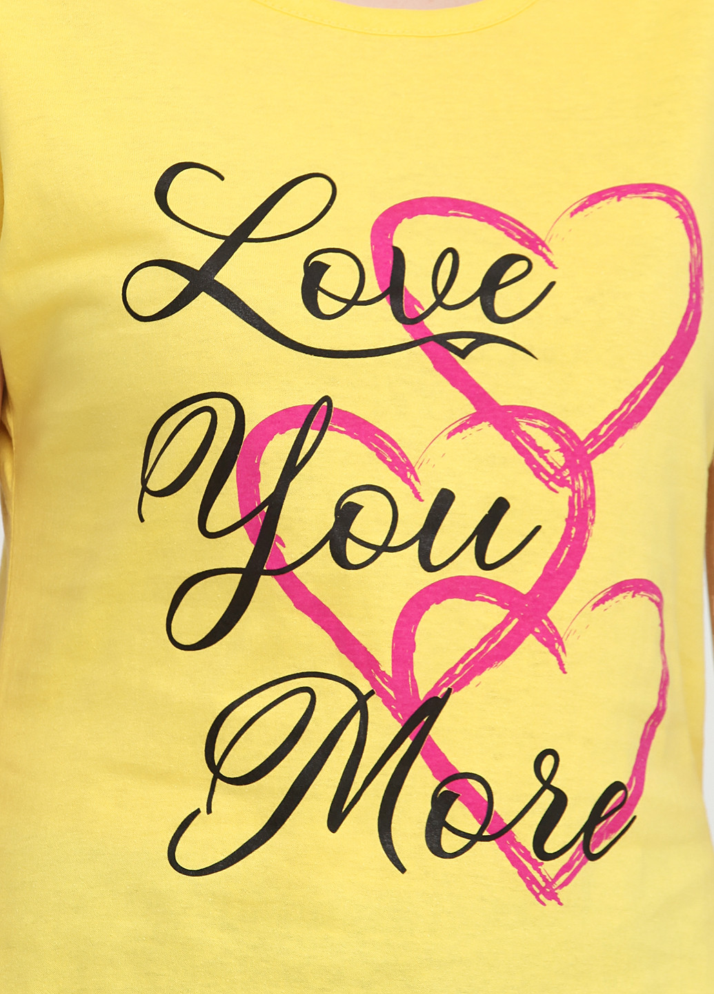 Желтая летняя футболка Carla Mara