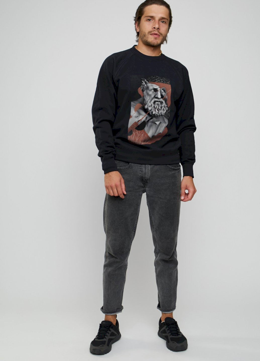 Черный свитшот мужской YAPPI (198688733)