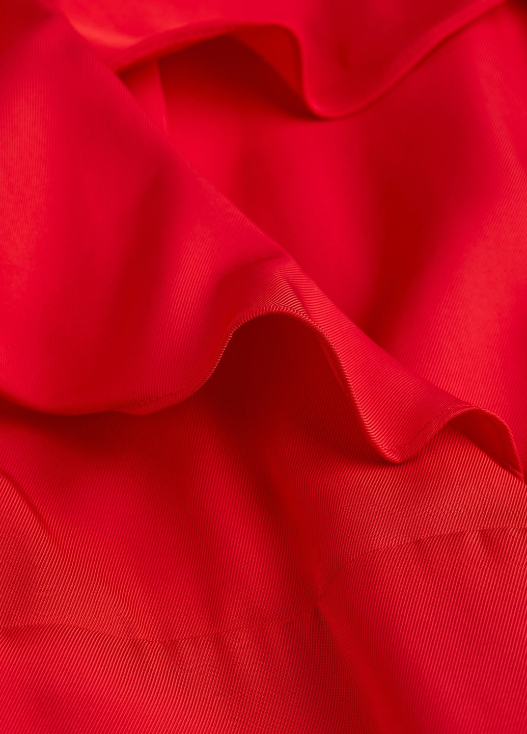 Красное кэжуал платье а-силуэт H&M однотонное