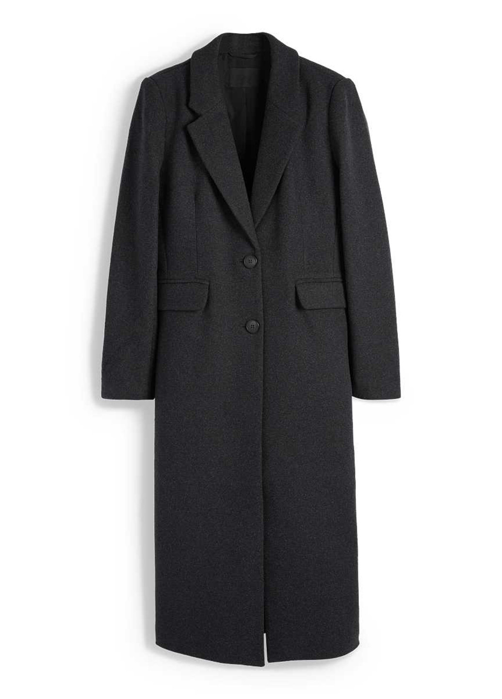 Темно-серое демисезонное Пальто однобортное C&A