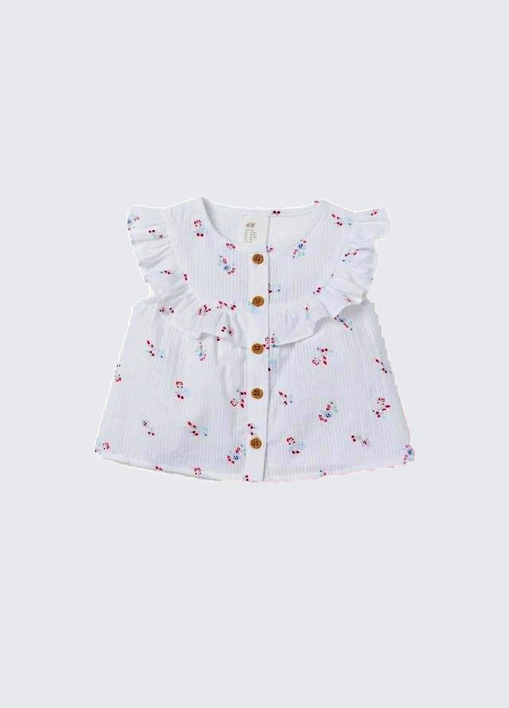 Белая однотонная блузка H&M демисезонная