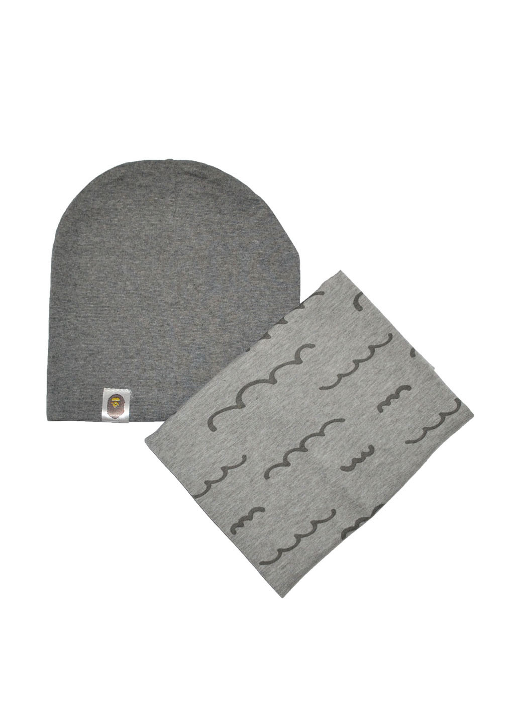 Сірий демісезонний комплект (шапка, шарф-снуд) Sweet Hats