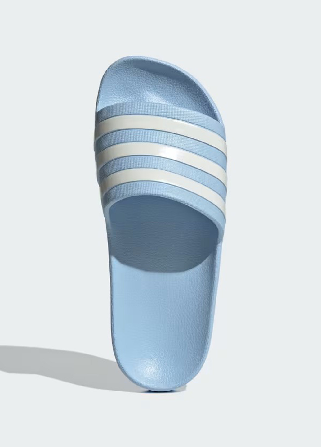 Голубые шлепанцы adidas