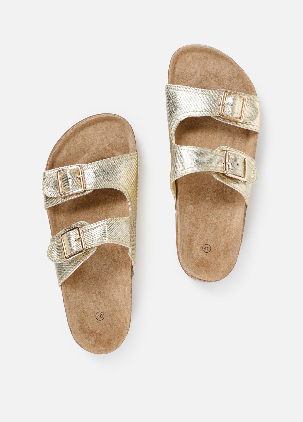Золотые шлепанцы Colin's