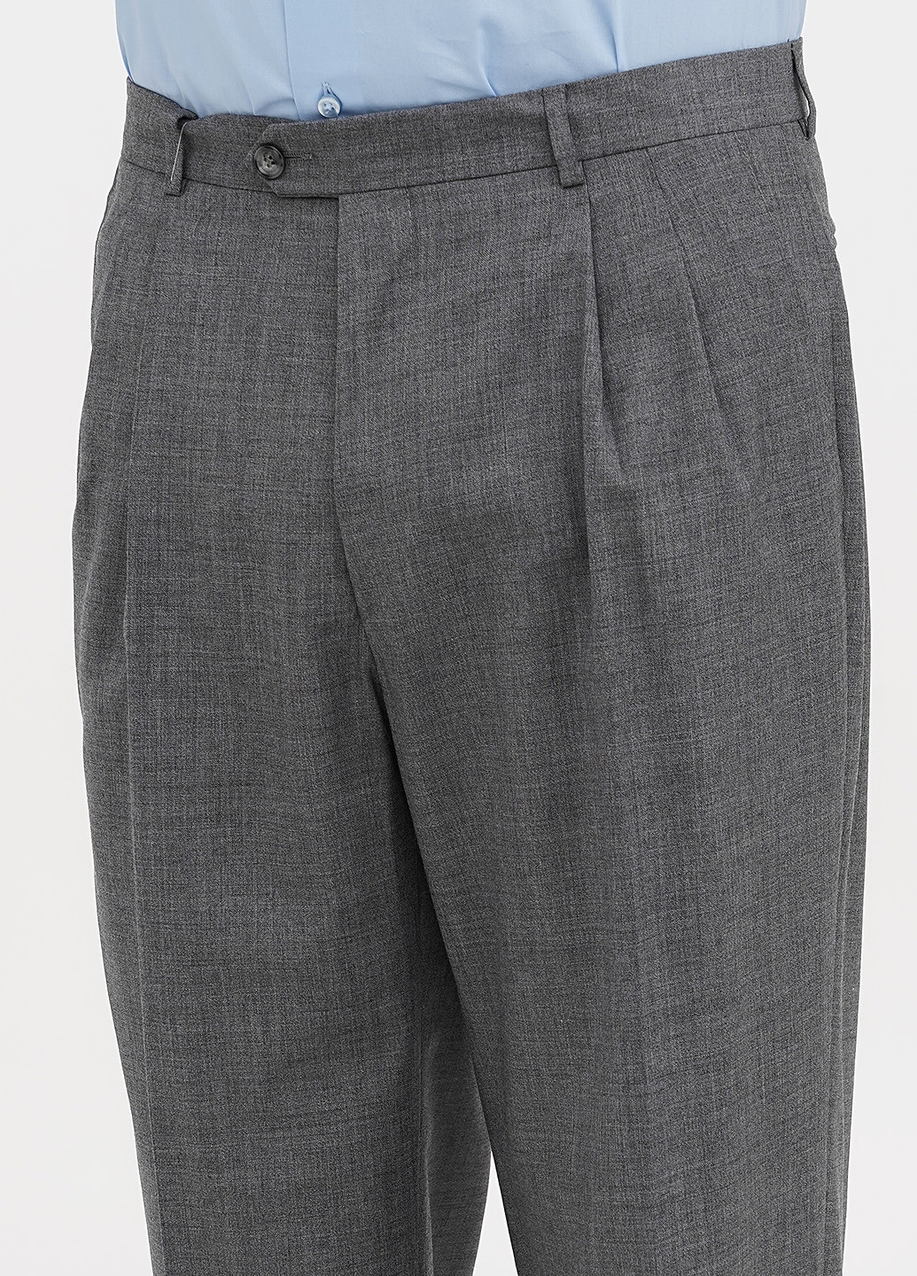 Светло-серые классические демисезонные классические брюки Gulliver