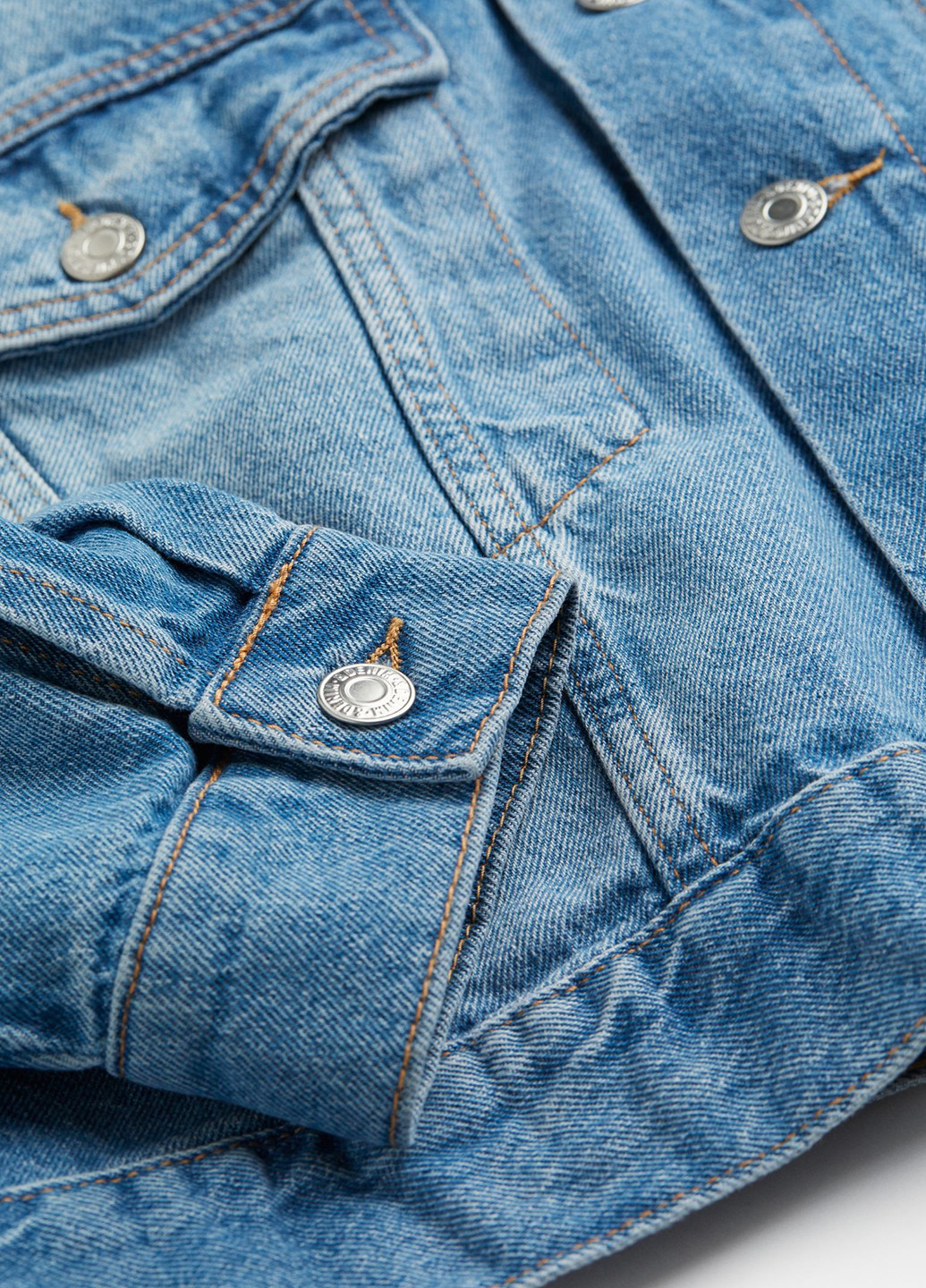 Синяя демисезонная куртка джинсова весняно-осіння H&M