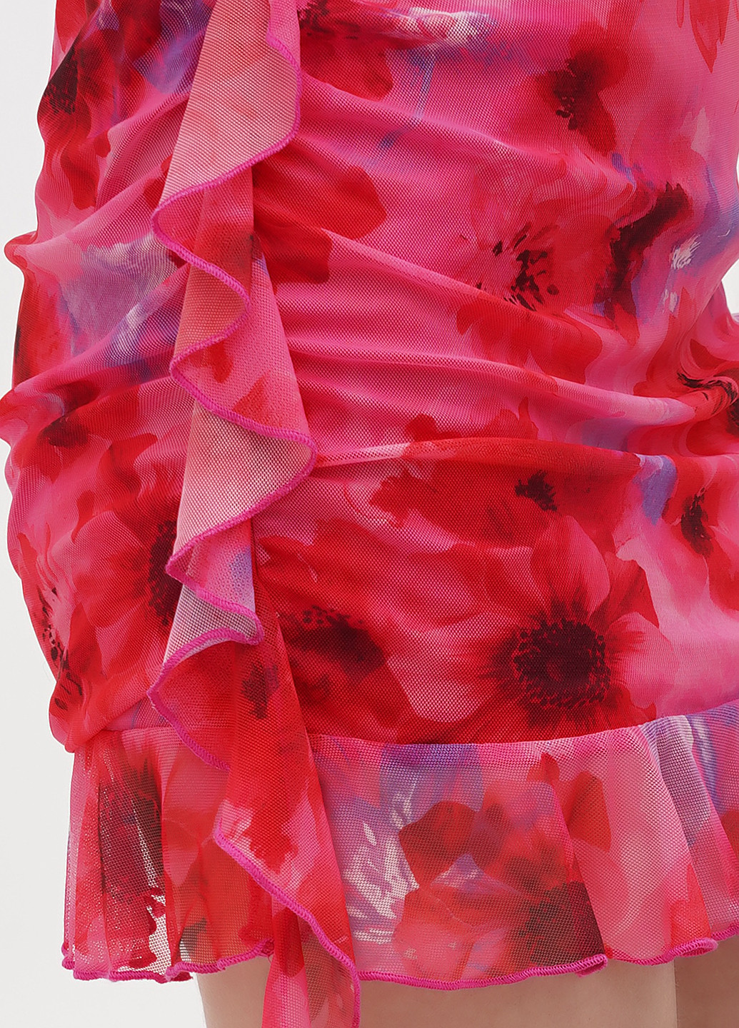 Розовая кэжуал цветочной расцветки юбка Boohoo