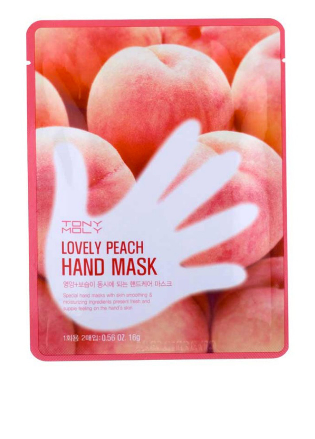 Маска для рук з персиком Lovely Peach Hand Mask, 16 г Tony Moly (188630345)