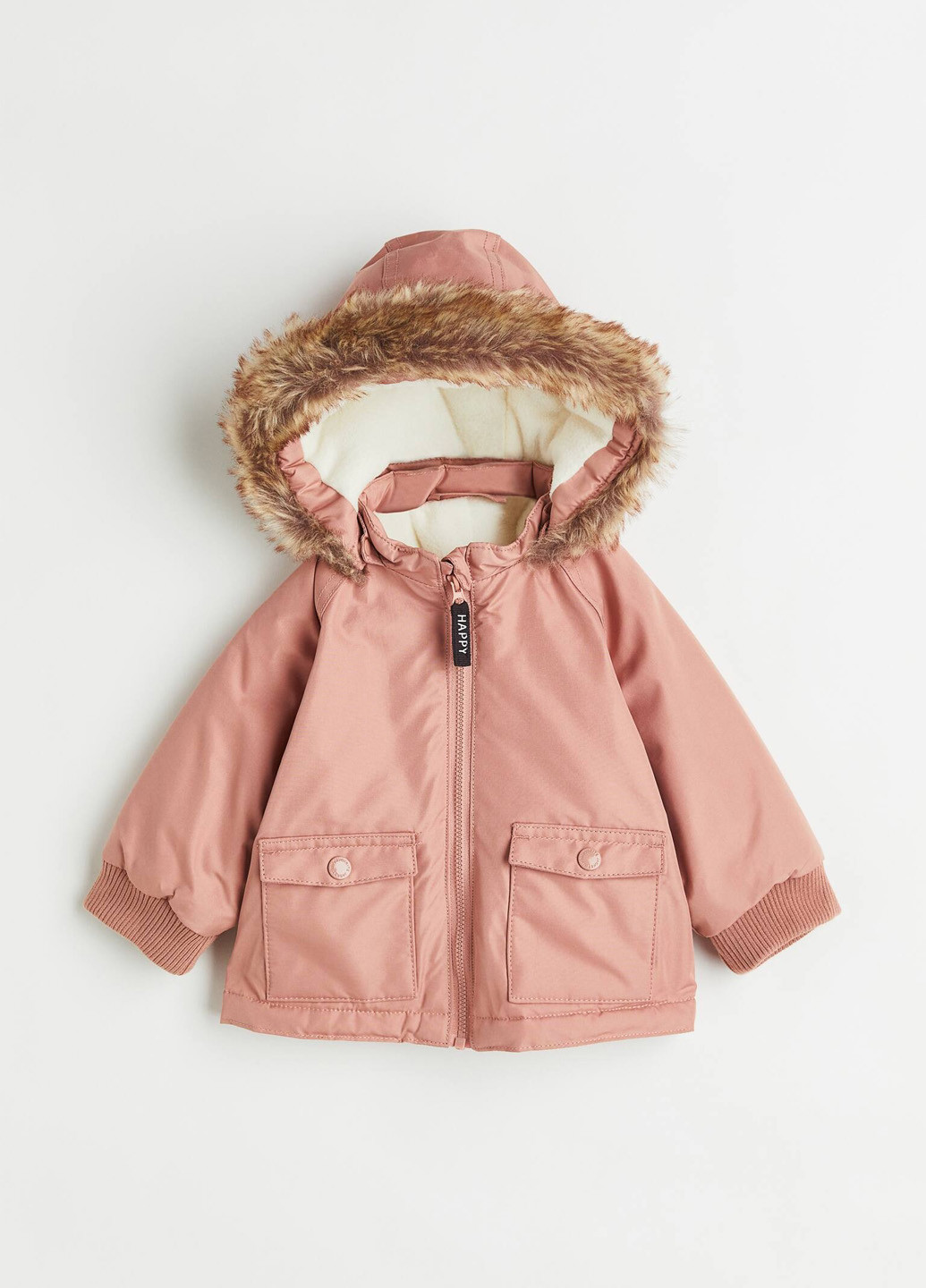Темно-рожева демісезонна куртка H&M