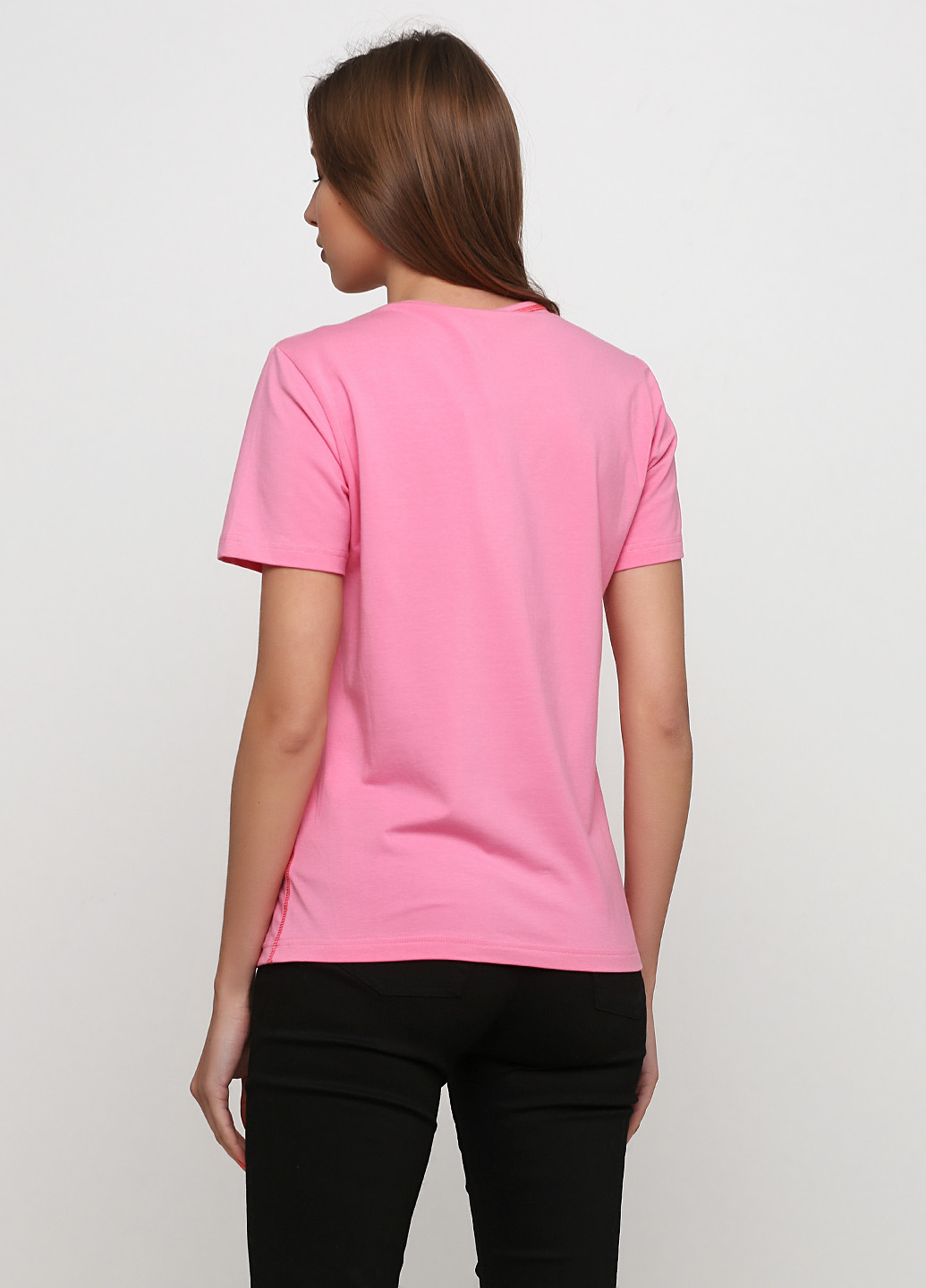 Розовая летняя футболка BRANDTEX COPENHAGEN