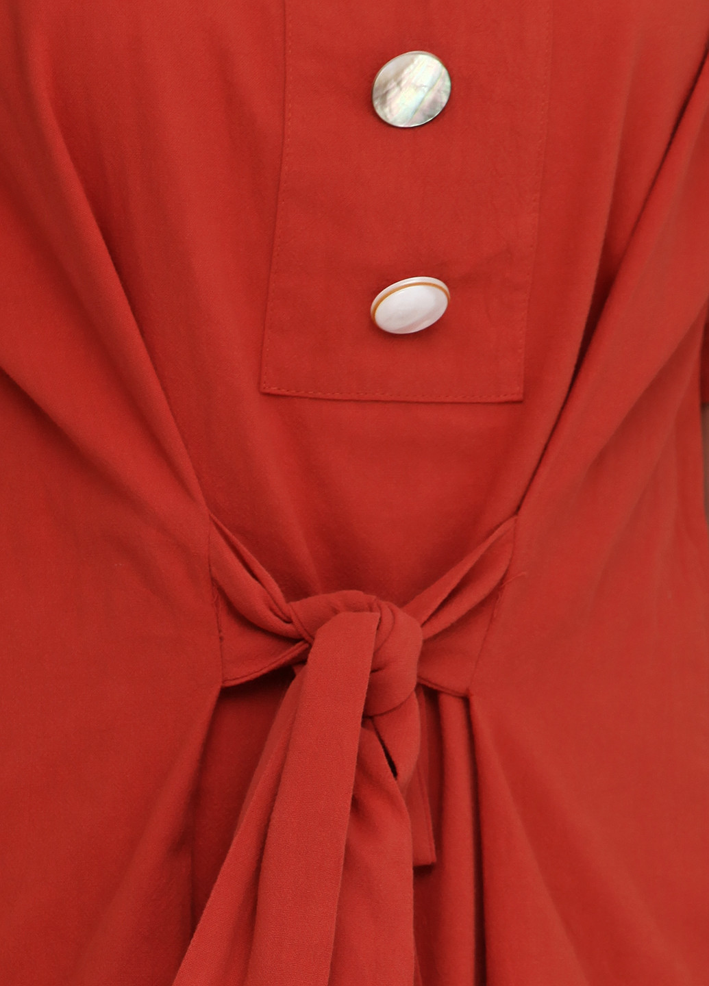 Терракотовое кэжуал платье Y-TWO однотонное