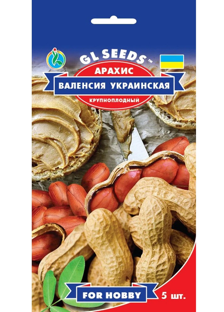 Насіння Арахіс Валенсія українська 5 шт GL Seeds (252134264)