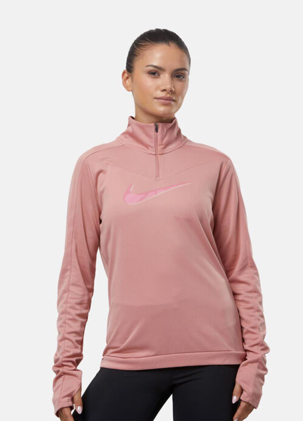 Толстовка FB4687-618 Nike WOMENS SWOOSH HALF ZIP PACER TOP (318417389)