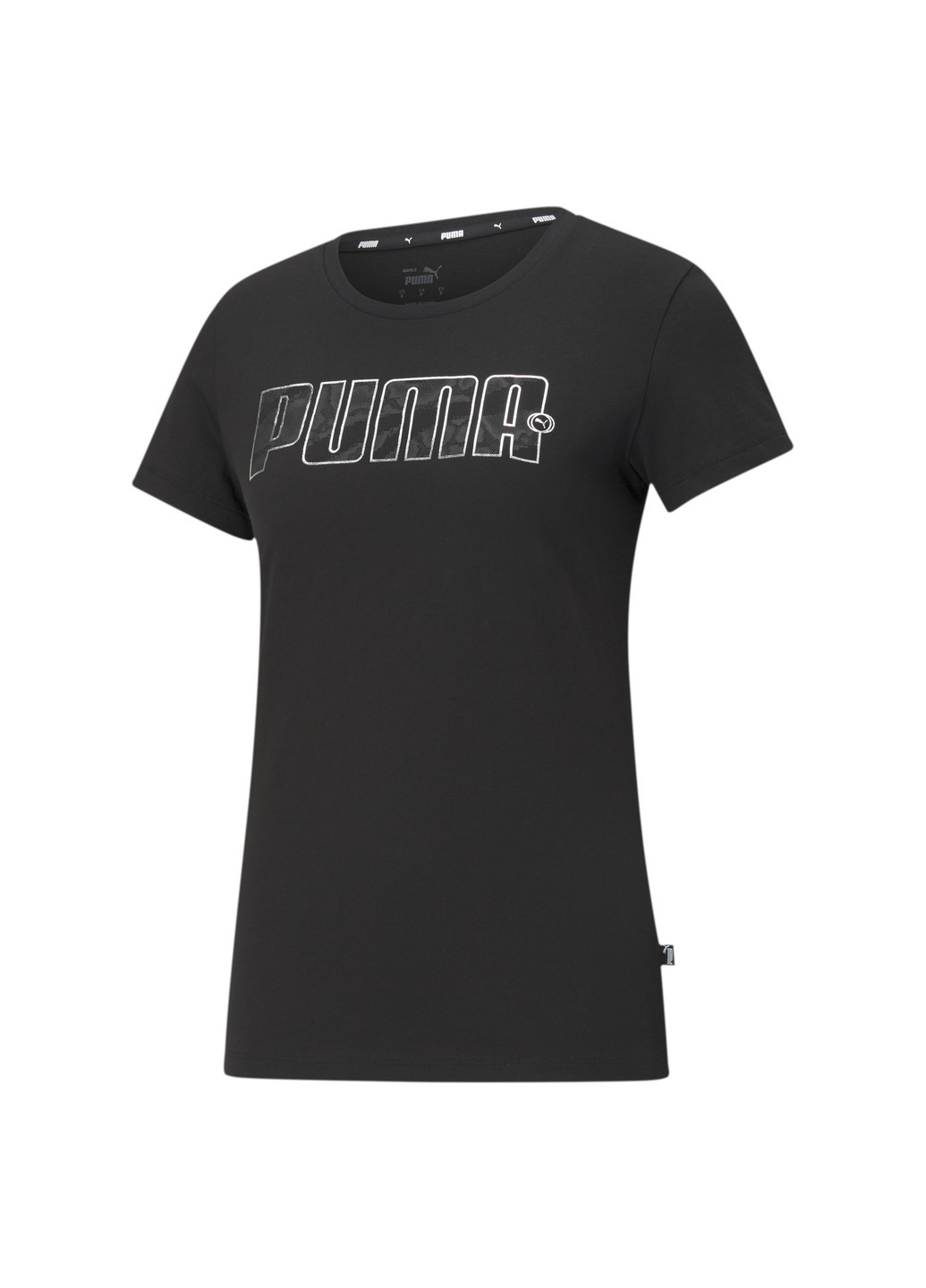 Чорна всесезон футболка rebel graphic women's tee Puma