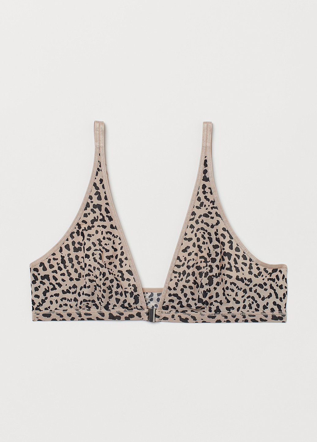 Комбинированный триэнджел бюстгальтер H&M без косточек полиамид