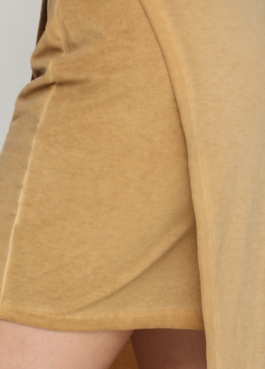 Горчичная кэжуал однотонная юбка Zara Gembos макси