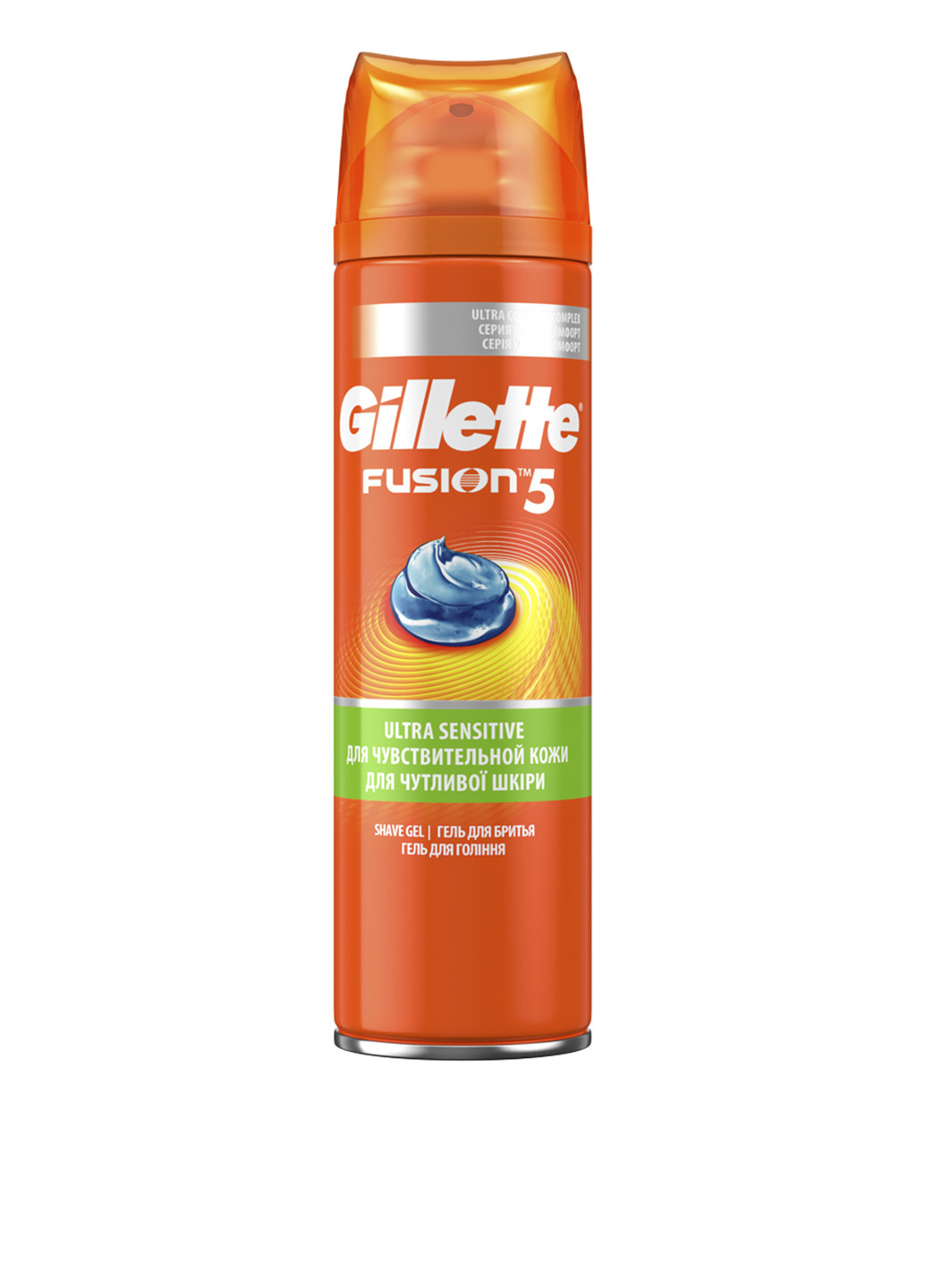 Гель для гоління для чутливої шкіри Fusion 5 Ultra Sensitive 200 мл Gillette (88100167)