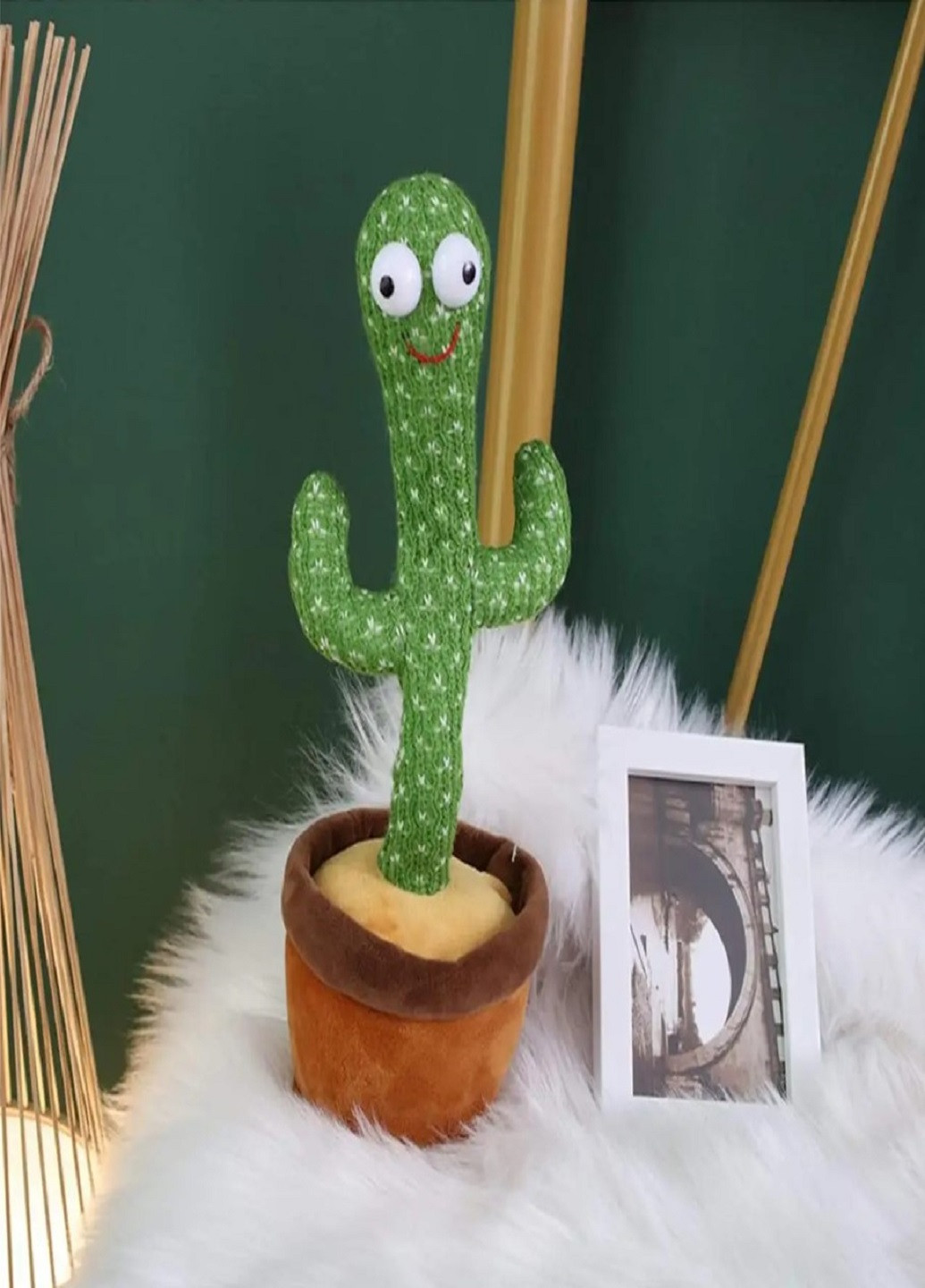 Танцюючий кактус співаючий 120 пісень з підсвічуванням Dancing Cactus TikTok іграшка Повторюшка кактус VTech (253518102)