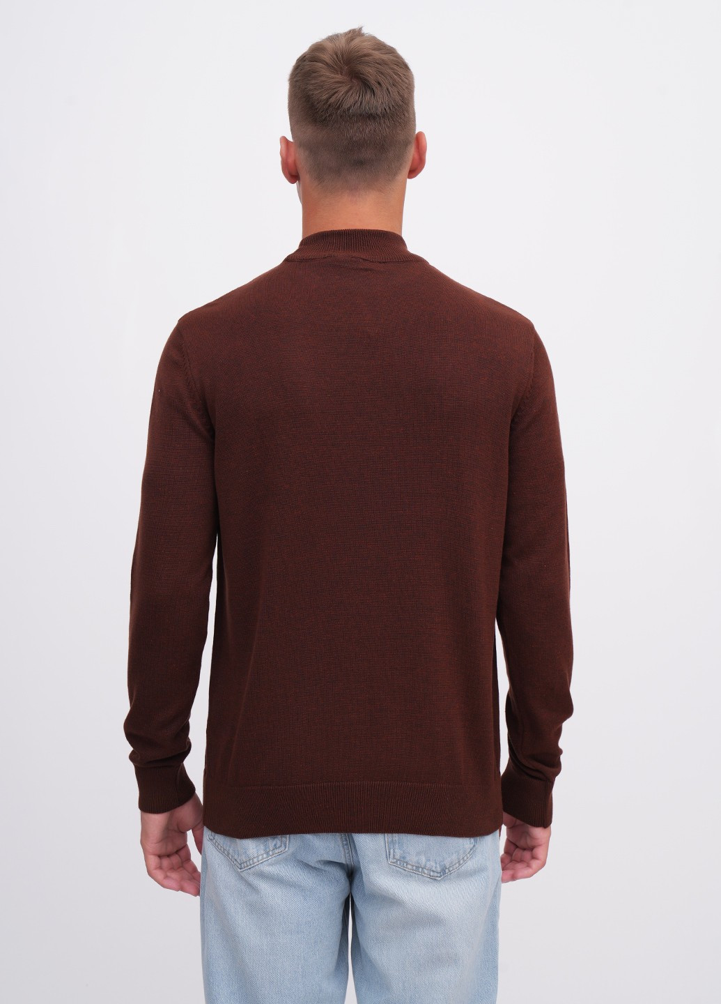 Коричневий демісезонний светр джемпер EQUILIBRI