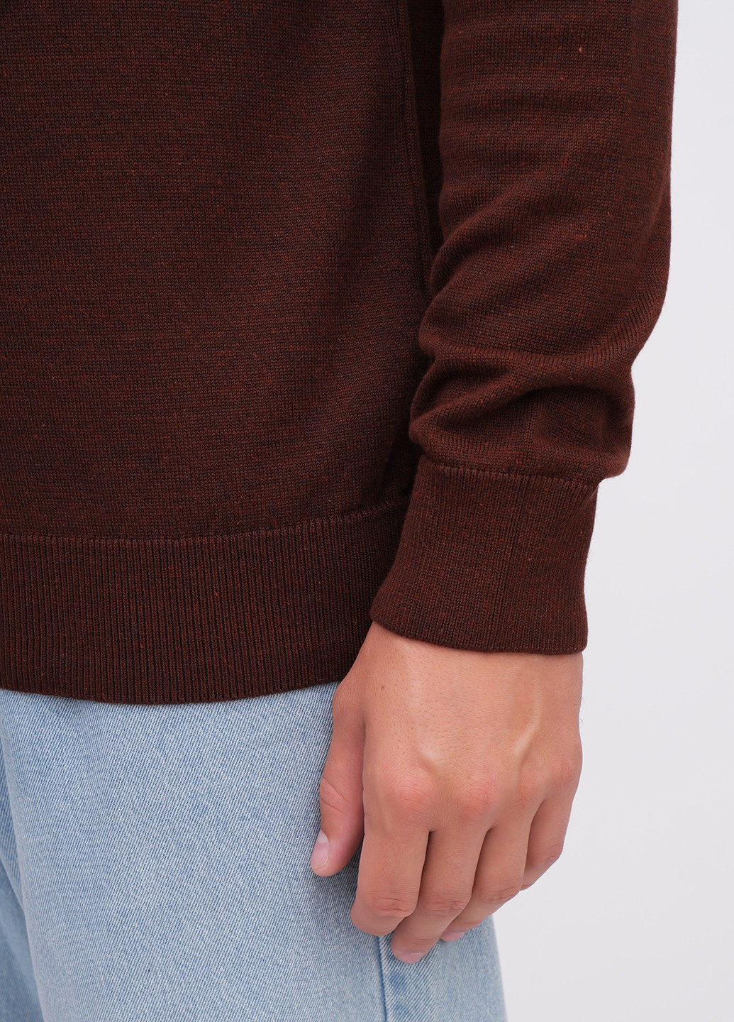 Коричневий демісезонний светр джемпер EQUILIBRI