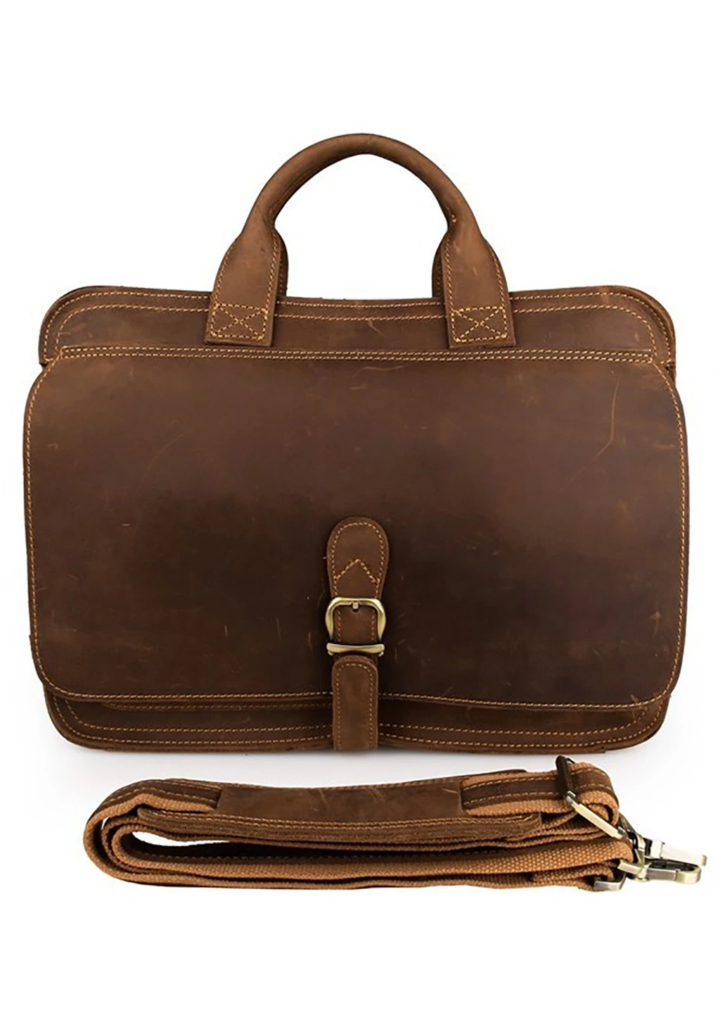 Чоловік шкіряний портфель 38х28х8 см Vintage (229458588)
