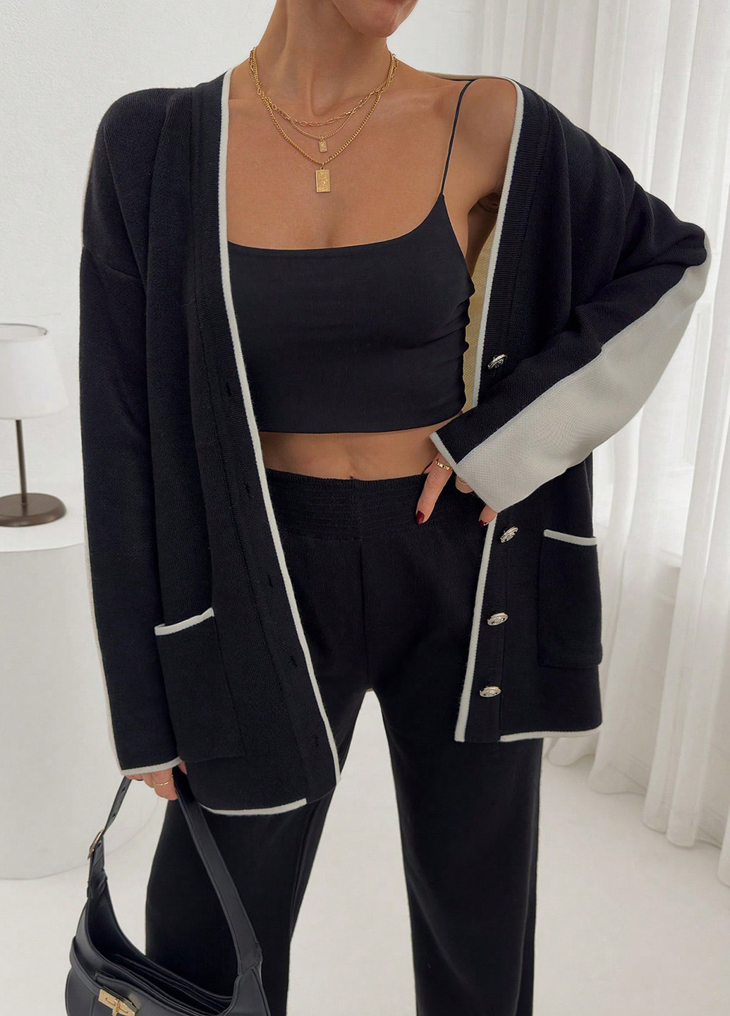 Костюм (кардиган, брюки) SHEIN (339133311)