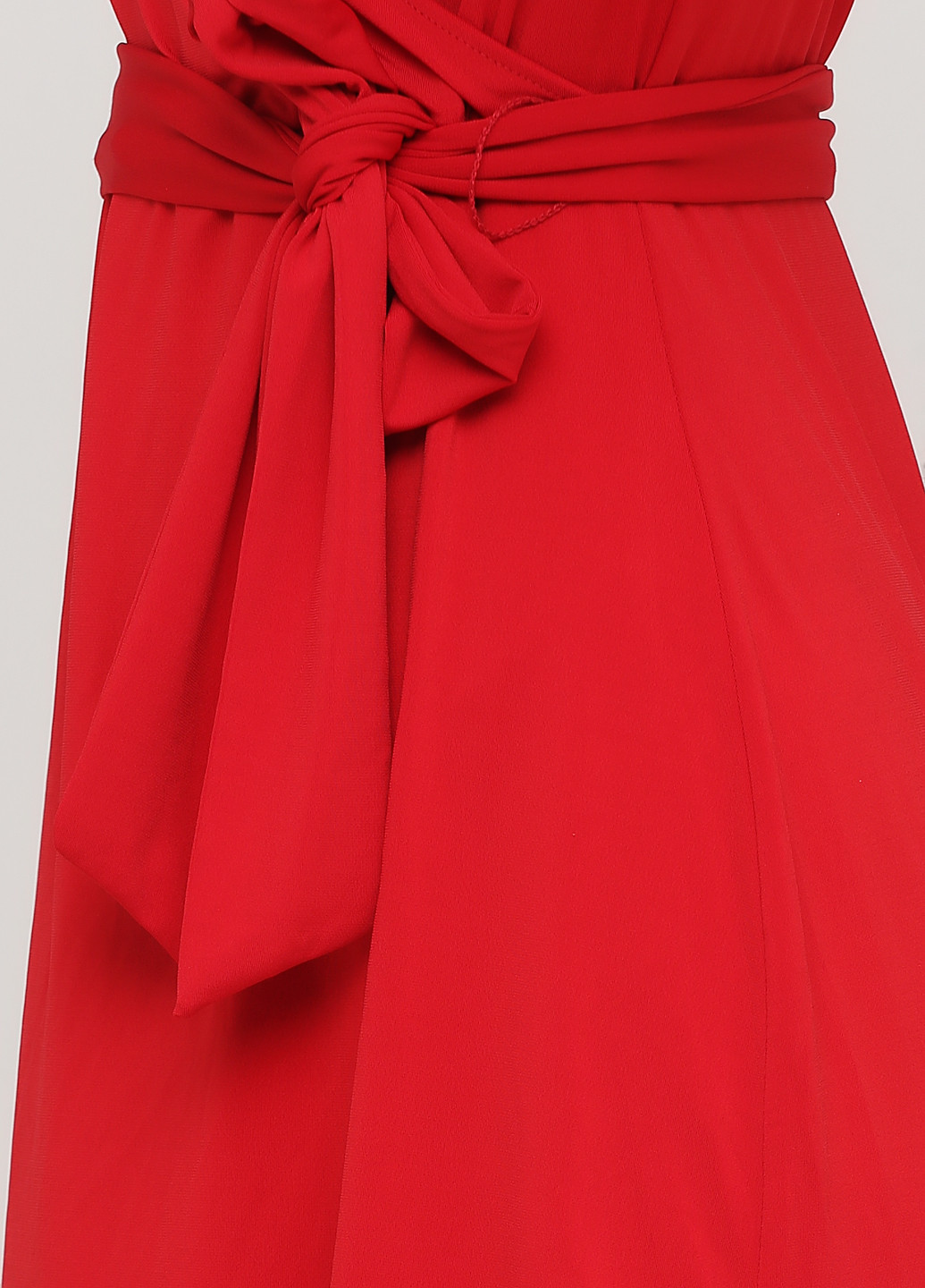 Красное кэжуал платье на запах Signature однотонное