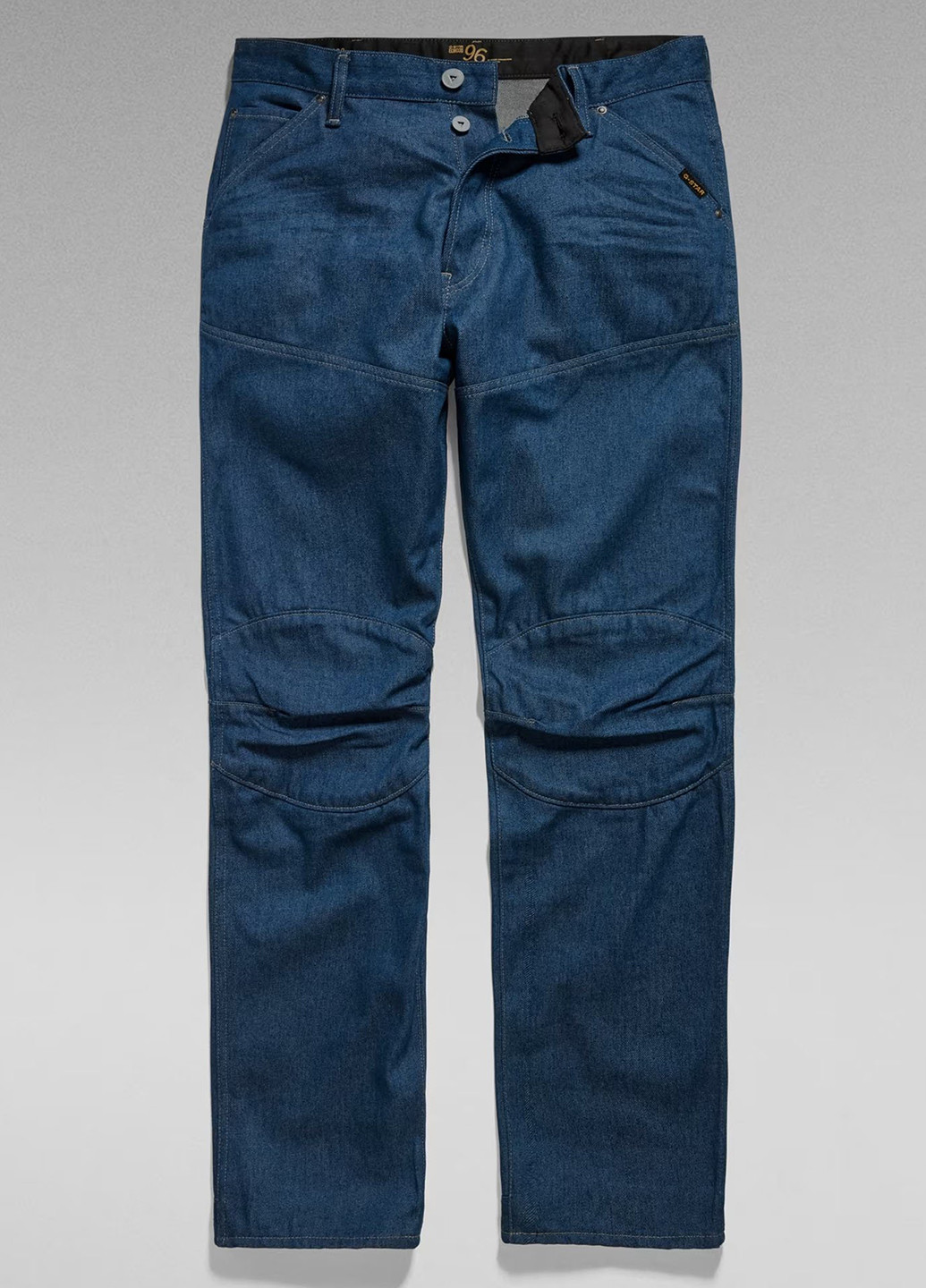 Синие демисезонные прямые джинсы G-Star Raw