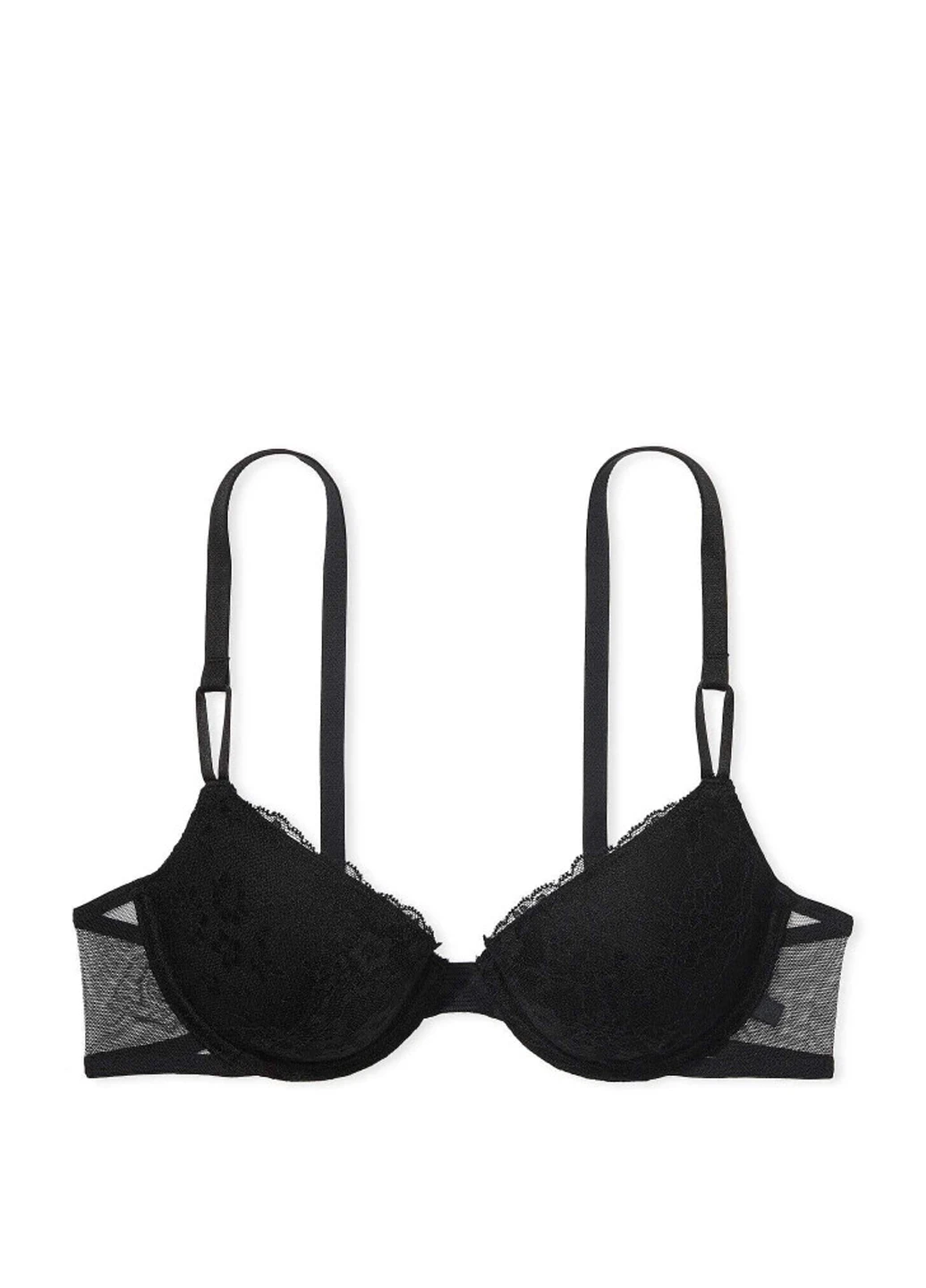 Чорний демісезонний комплект (бюстгальтер, трусики) Victoria's Secret