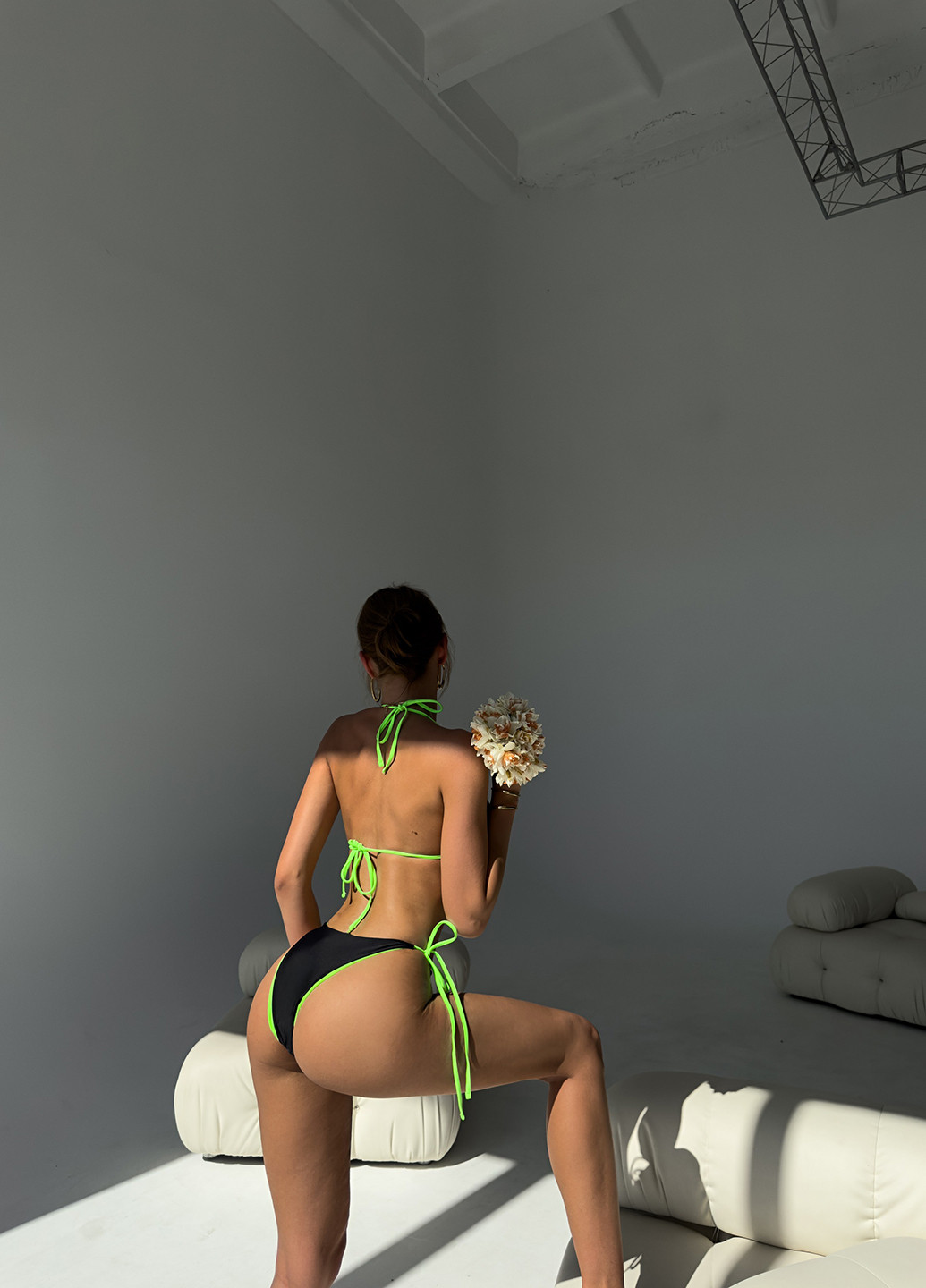 Черный летний купальник (лиф, трусики) бикини, раздельный NOVA VEGA