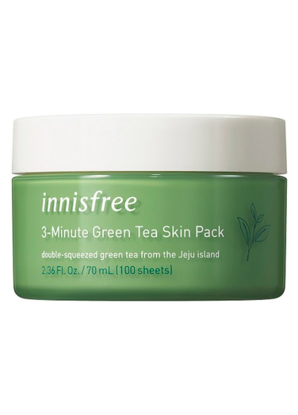 Інтенсивна трихвилинна маска Green Tea 3-Minute Skin Pack, 70 мл INNISFREE (202414127)