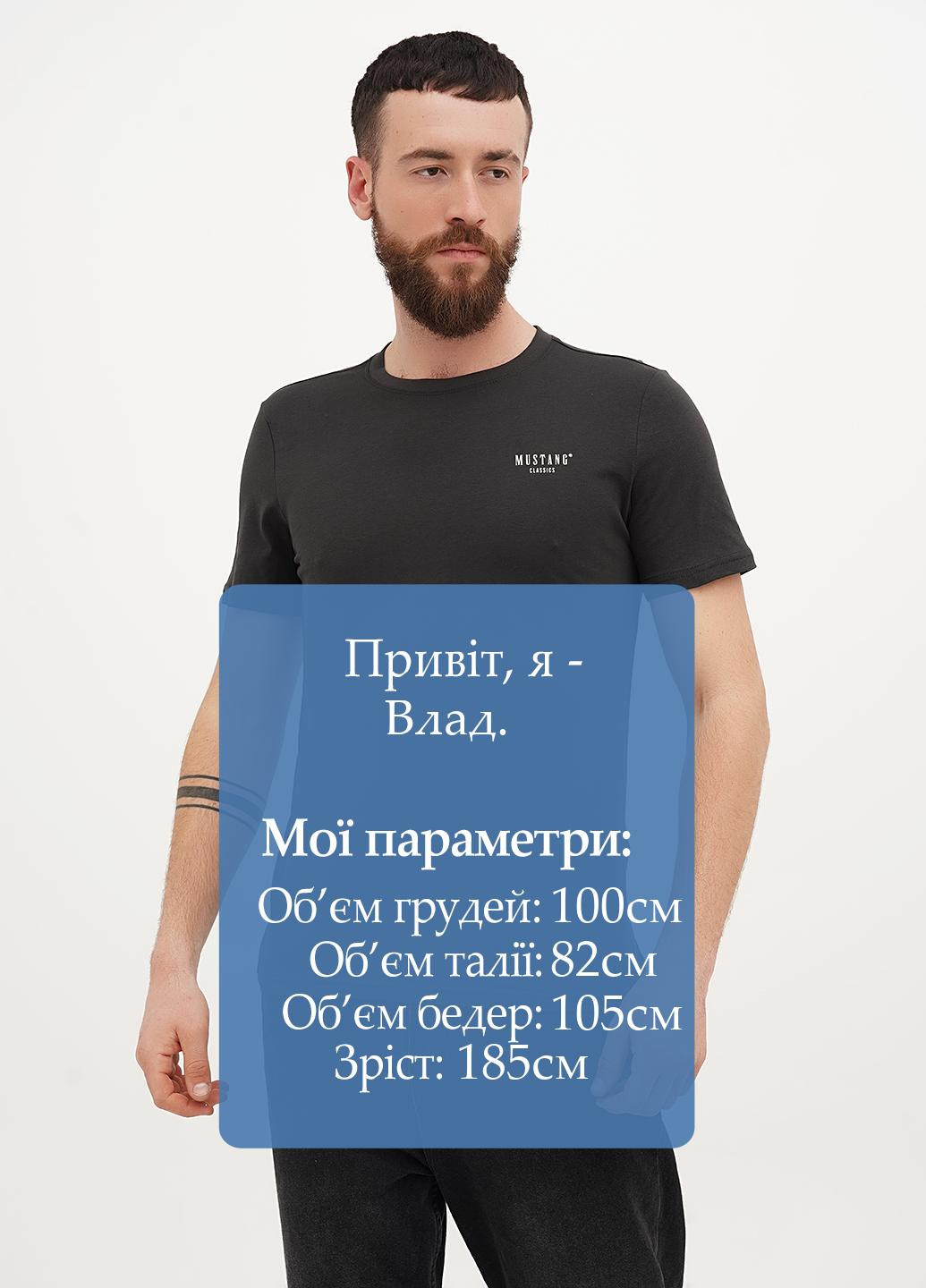 Темно-сіра футболка Mustang