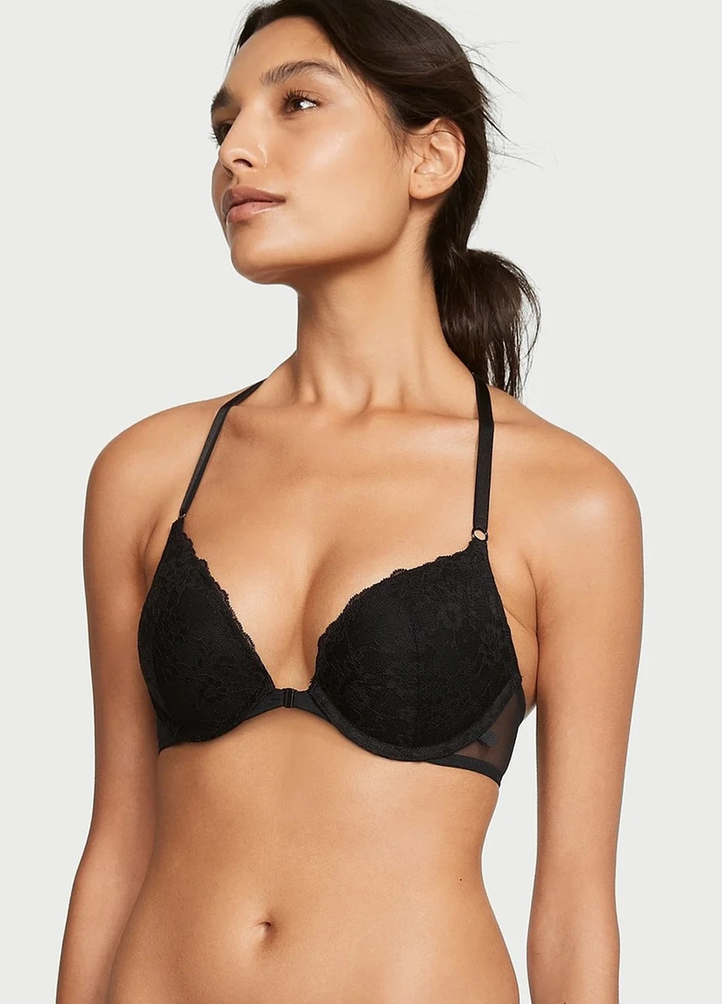 Чорний демісезонний комплект (бюстгальтер, трусики) Victoria's Secret