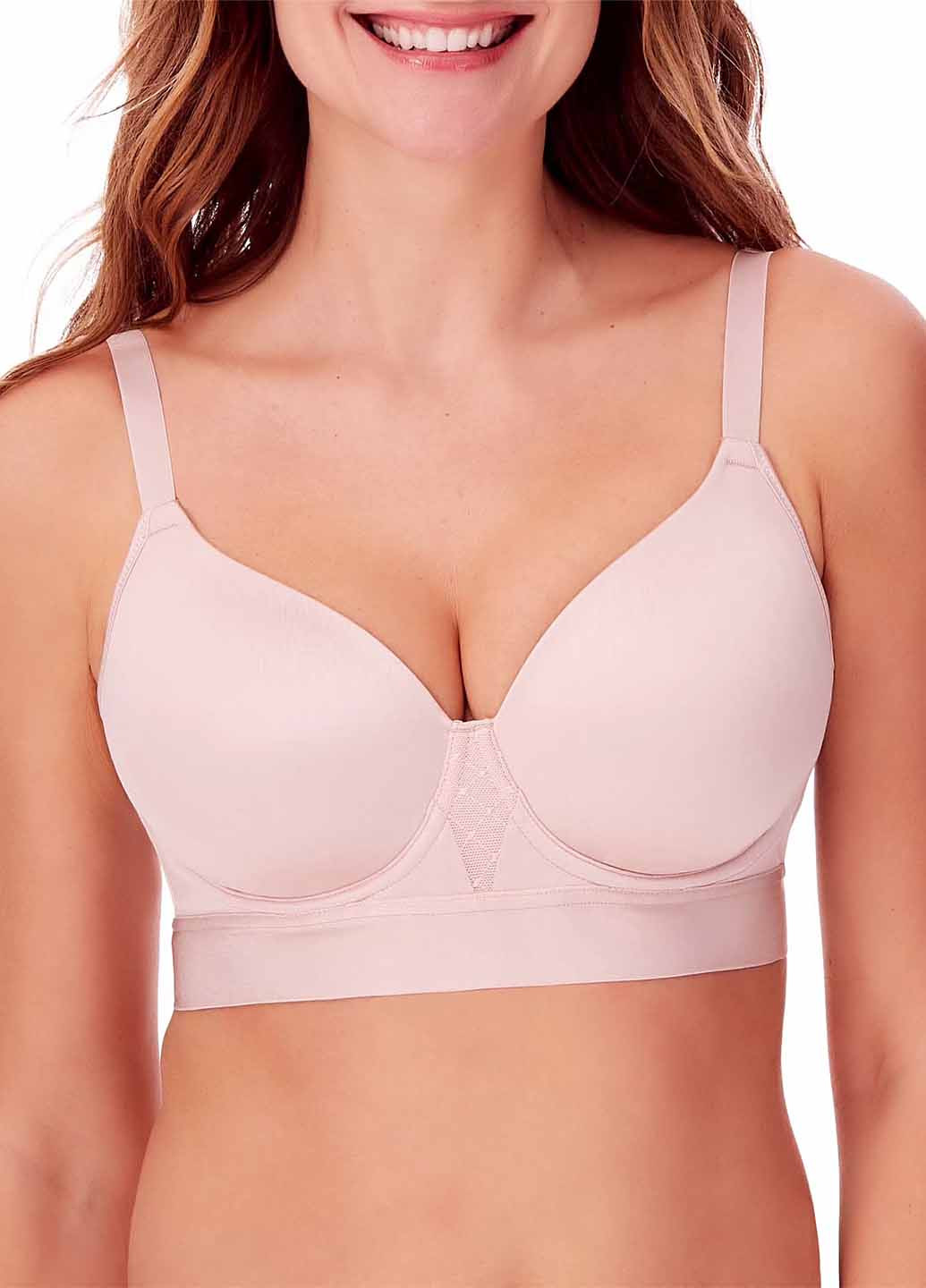 Пудровый бралетт бюстгальтер Bali с косточками нейлон