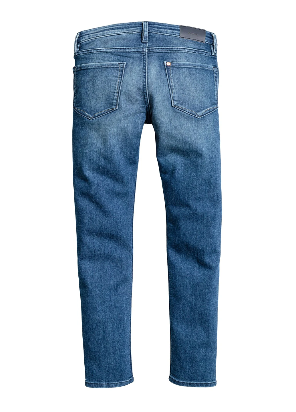 Синие демисезонные зауженные джинсы H&M