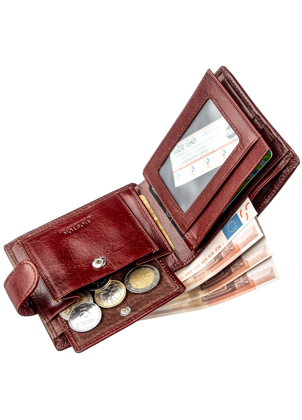 Чоловік шкіряний гаманець 13х10 см BOSTON (229460349)