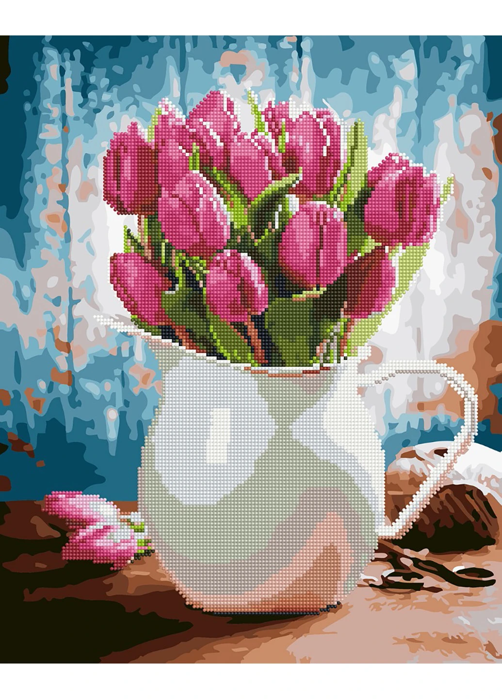Алмазные картины-раскраски "Тюльпаны для любимой" 40х50 см Brushme (216134837)