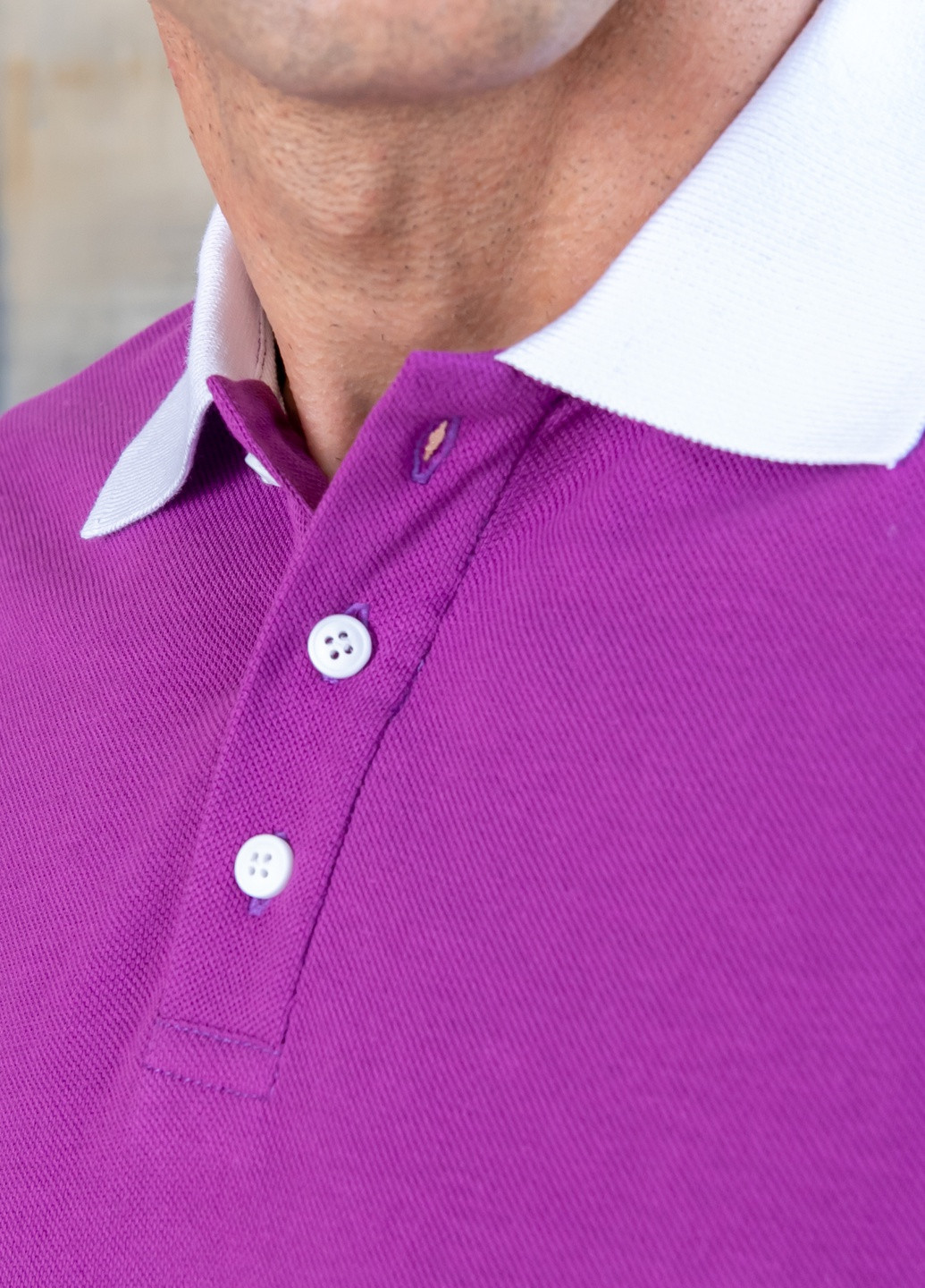Фиолетовая футболка-футболка поло мужская для мужчин TvoePolo